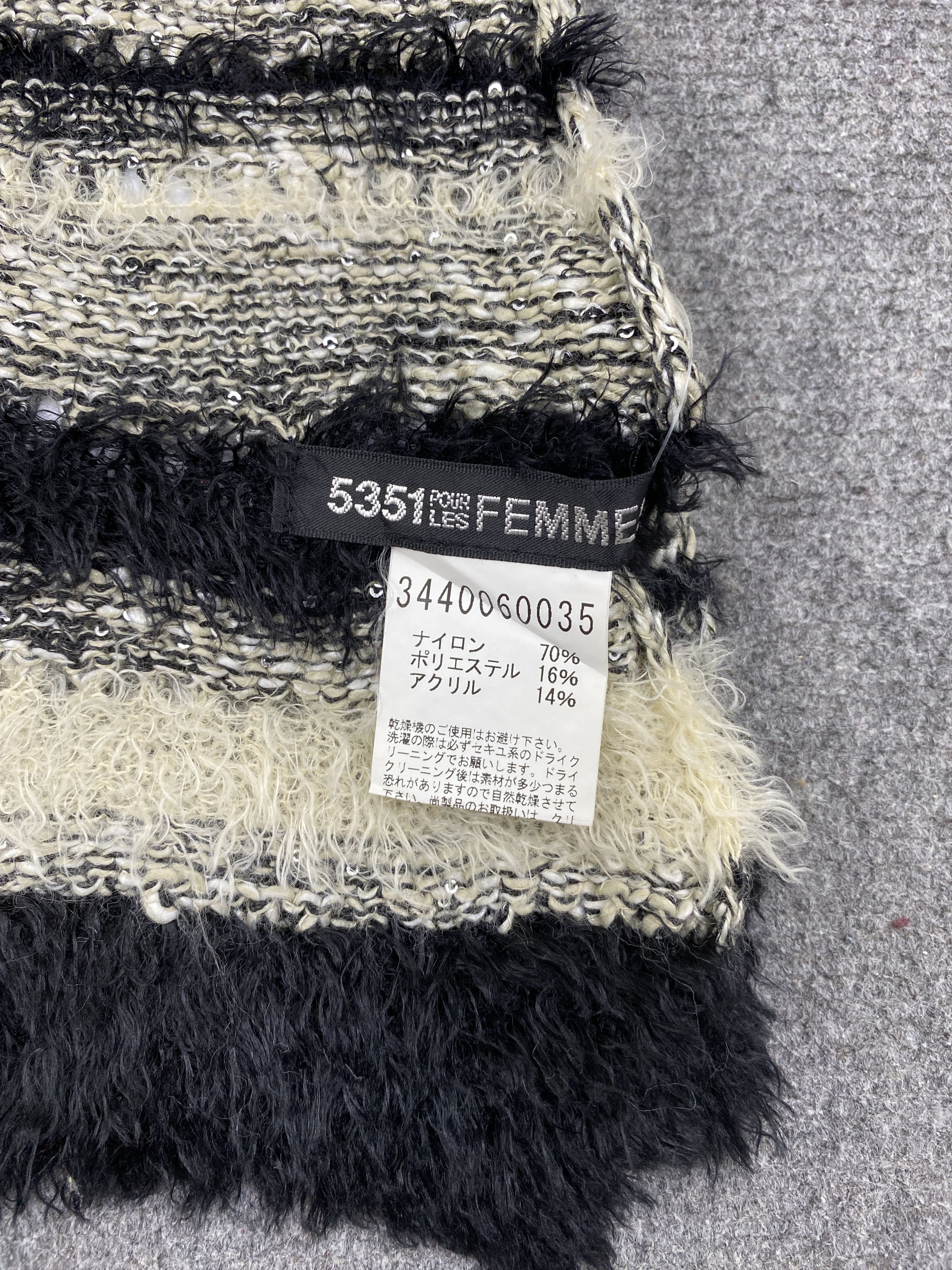 5351 POUR LES HOMMES 5351 Pour Les Hommes Knitted Scarf / Muffler SC0249 Size ONE SIZE - 6 Thumbnail