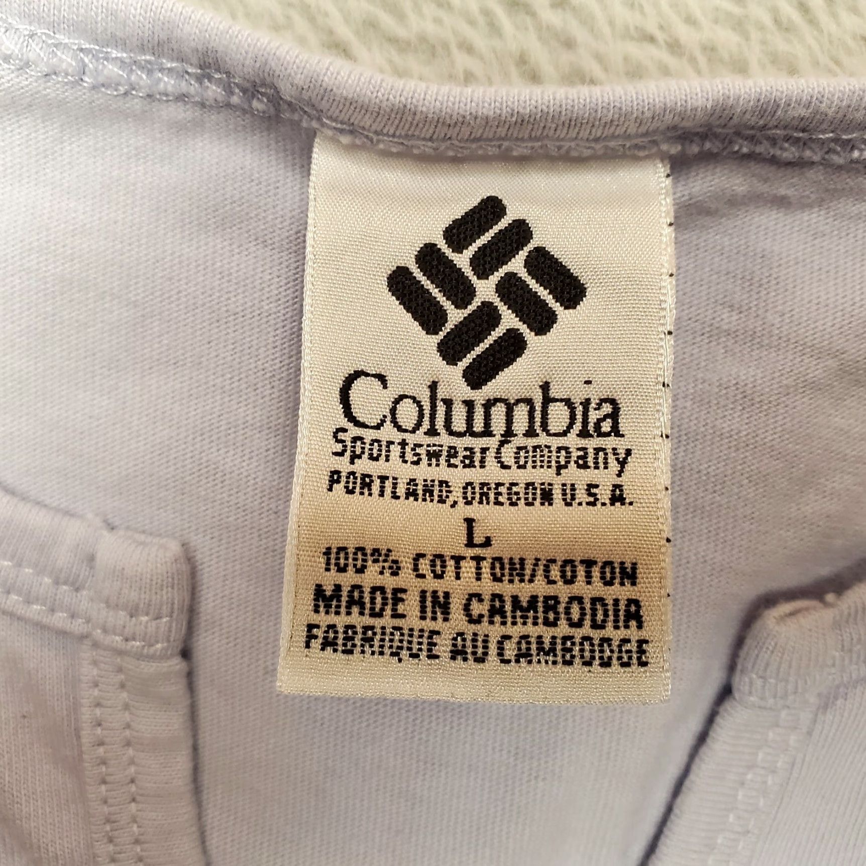 Vintage Columbia Shirt Women L Purple 100% Cotton Short Sleeve Casual Tee Top Size L / US 10 / IT 46 - 5 Thumbnail