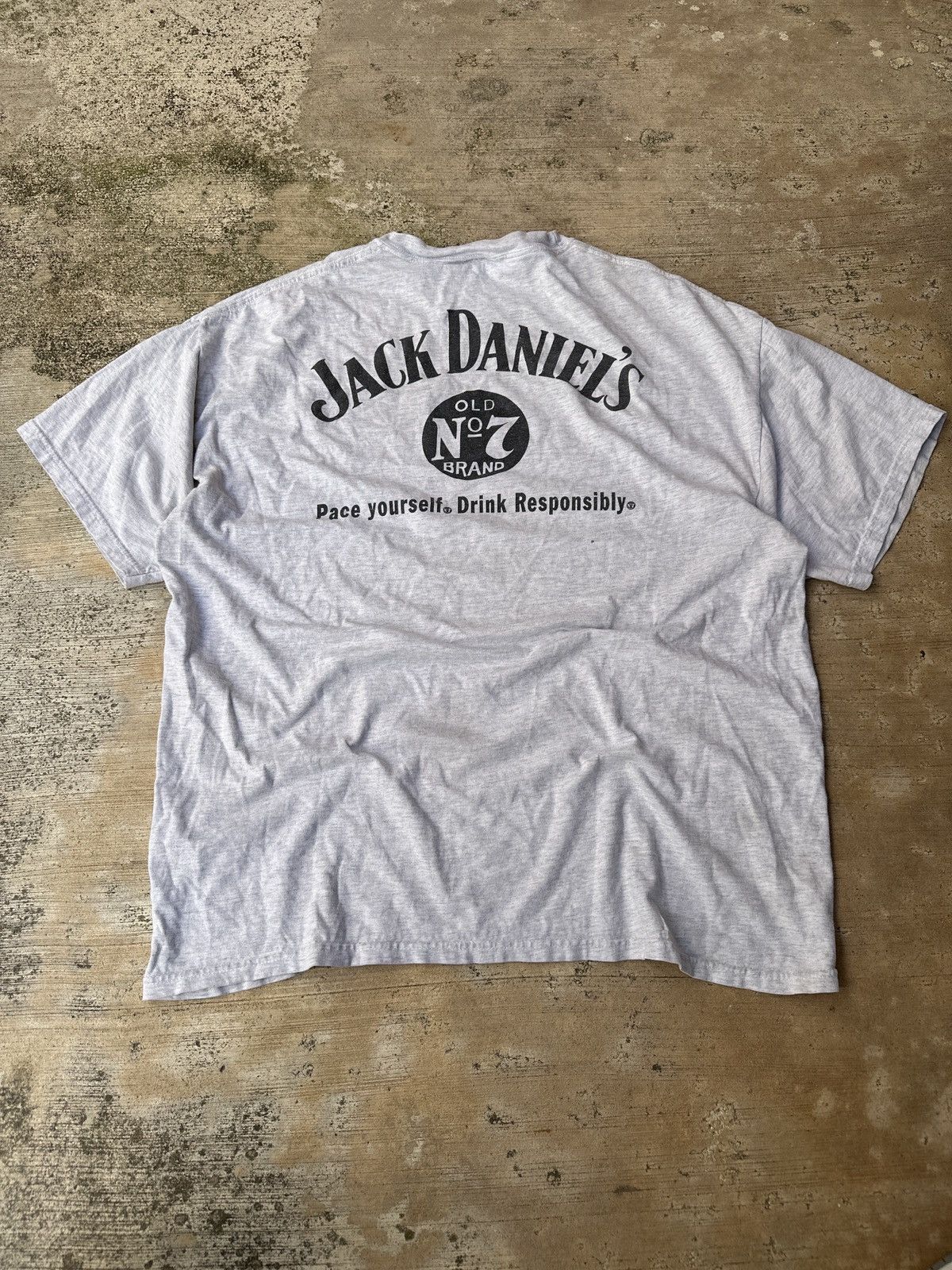 NASCAR × Vintage Vintage 90s Jack Daniel’s nascar racing Gray Tshirt Xl Size US XL / EU 56 / 4 - 4 Thumbnail