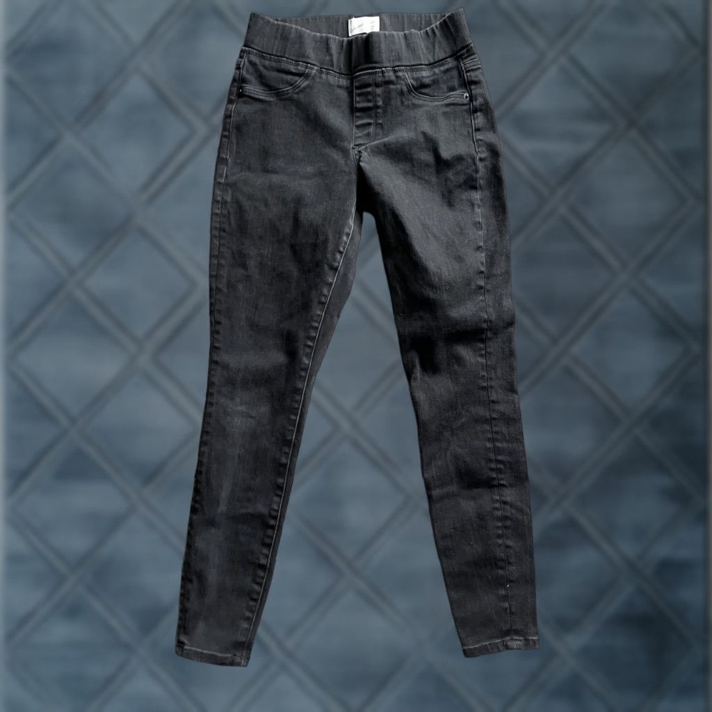 Vintage Universal Thread Jeans Women Size 2/26 Black High Rise Jegging Pull On Dark Wash Size 26" / US 2 / IT 38 - 1 Thumbnail