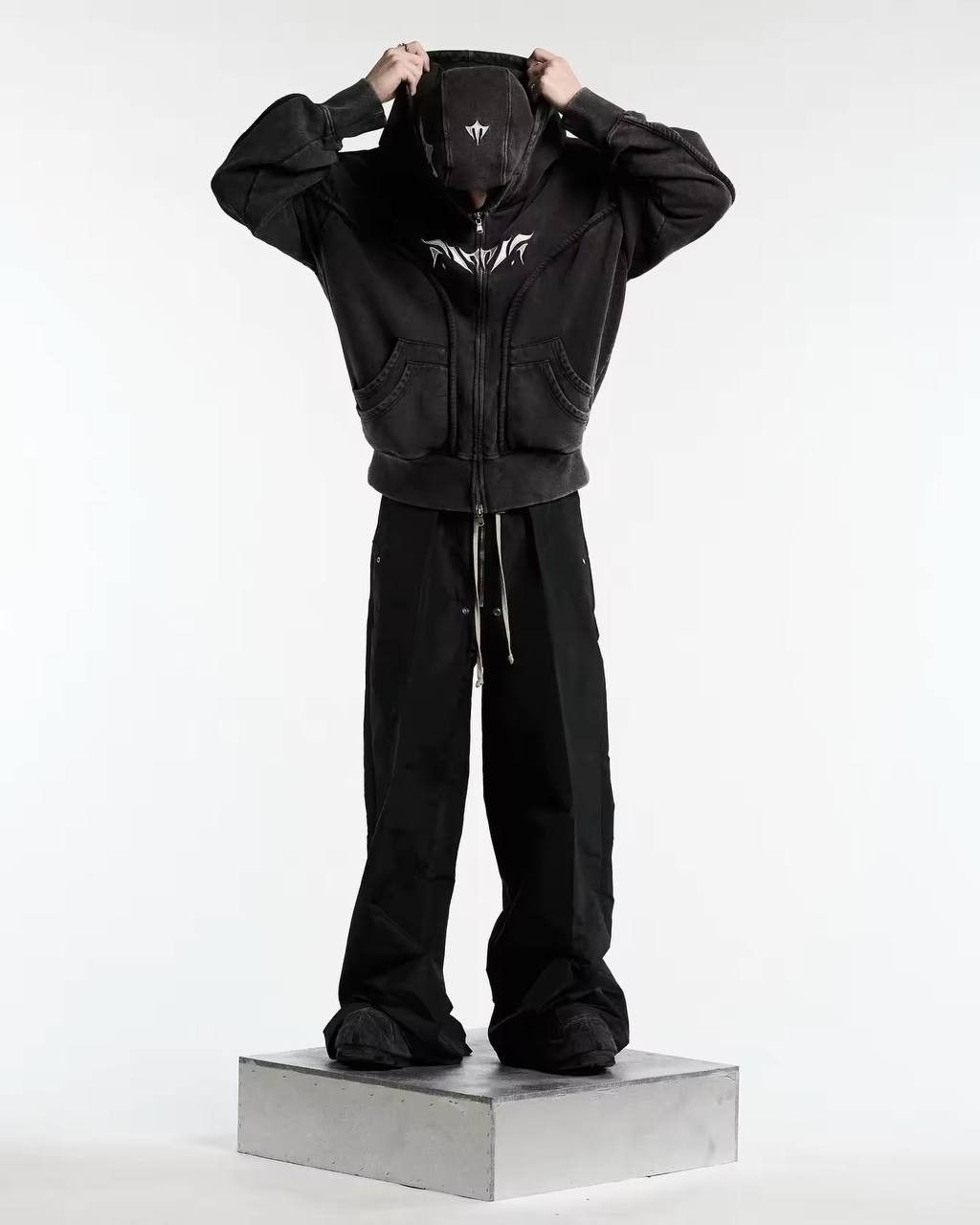 Japanese Brand × Vintage balaclava sweatshirt Size US L / EU 52-54 / 3 - 2 Thumbnail