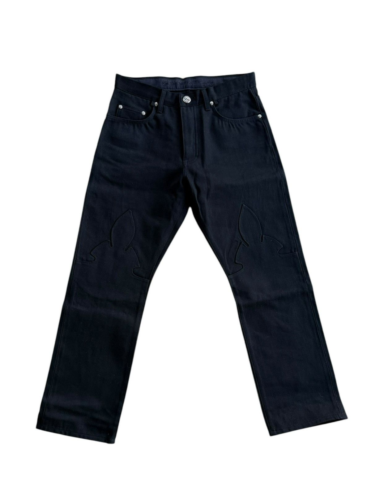 Chrome Hearts Chrome Hearts Fleur Knee Denim 30 Size US 30 / EU 46 - 2 Thumbnail