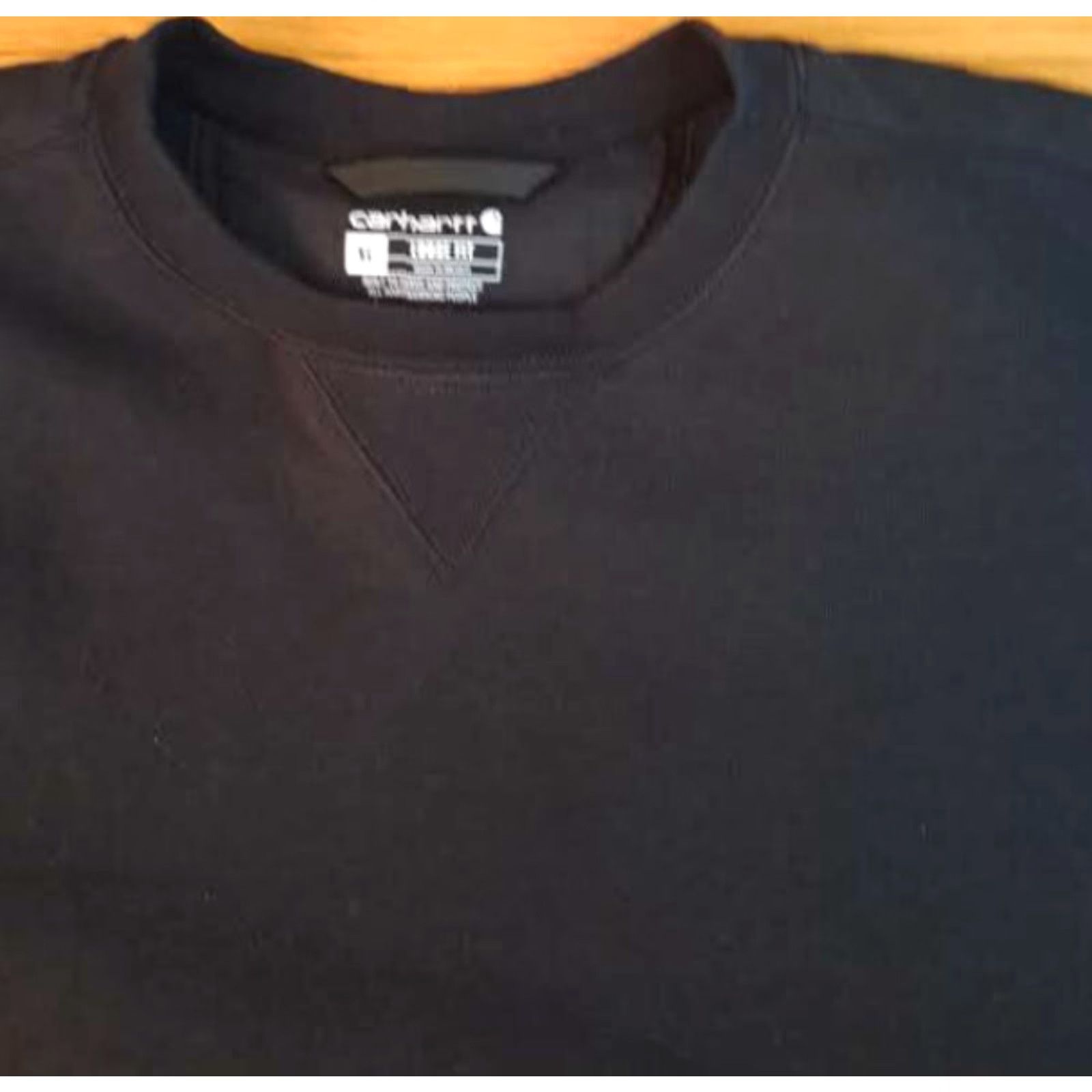 Carhartt VINTAGE Carhartt Sweatshirt Unisex Adults XL Black Pullover Heavy Loose Fit Sweatshirt Size US XL / EU 56 / 4 - 3 Thumbnail