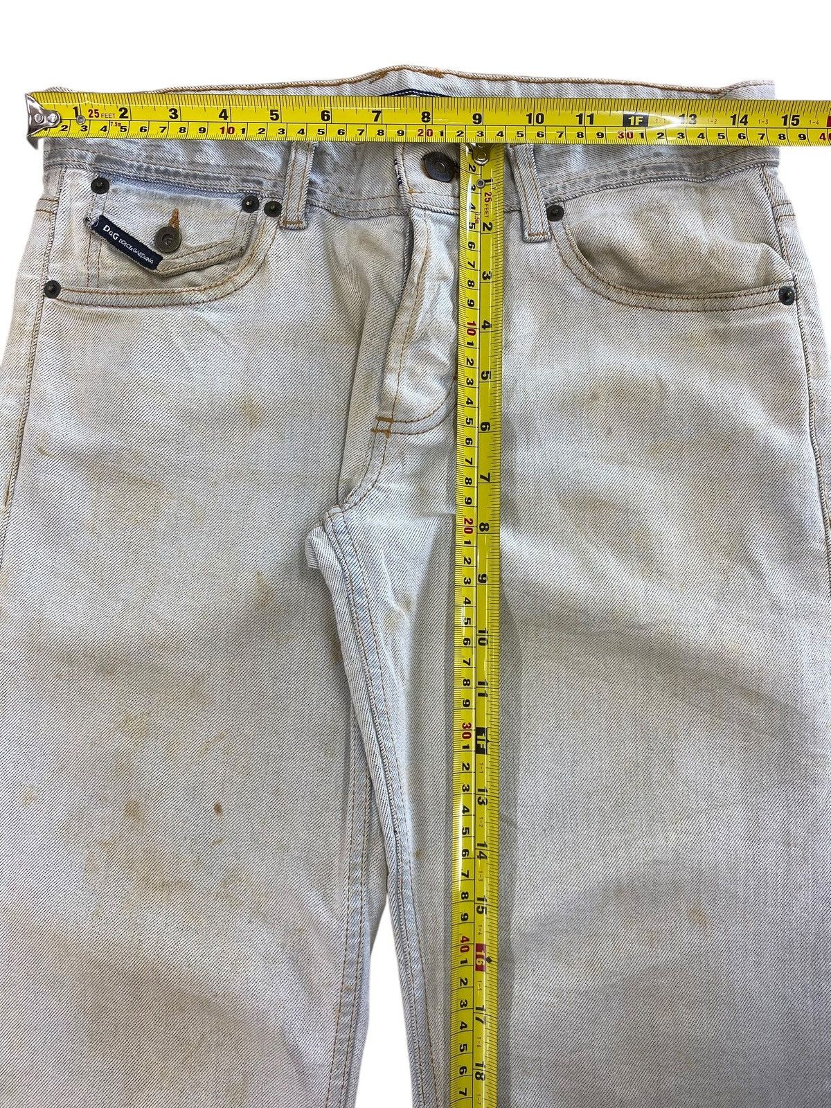 Dolce & Gabbana D&G Rusty Acid Blue Wash Style Cut Off Jeans Size US 30 / EU 46 - 5 Thumbnail