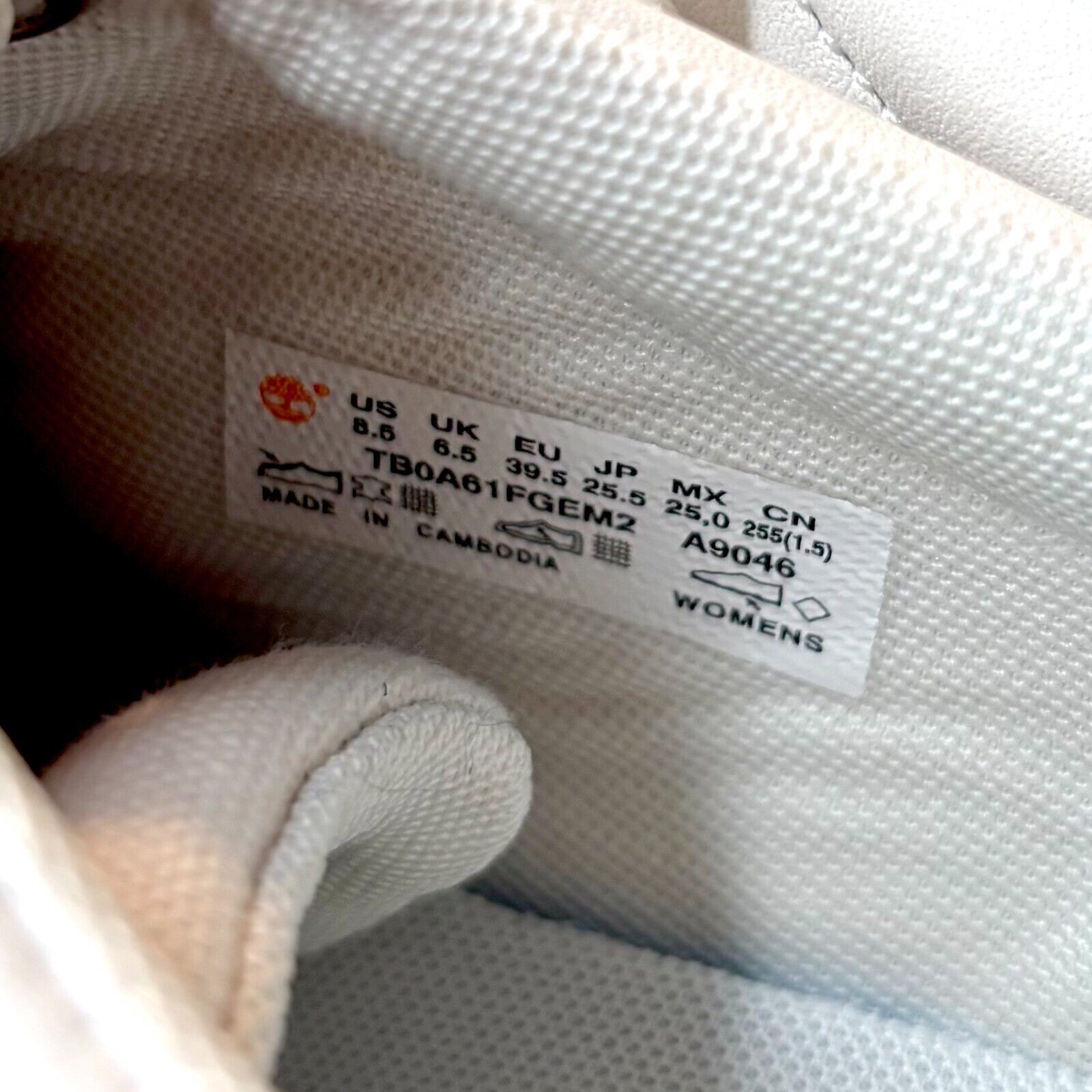 Timberland Timberland Laurel Court Women's White Sneakers Size 8.5 Size US 8.5 / IT 38.5 - 10 Thumbnail