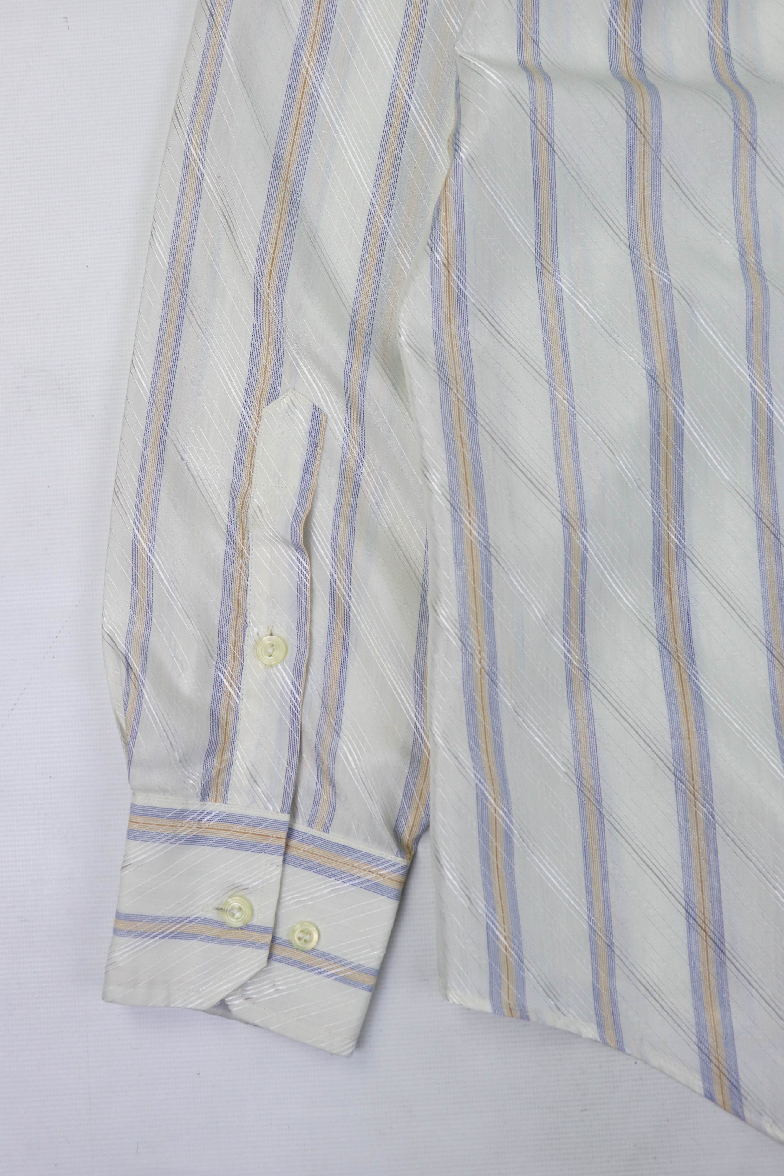 Givenchy Givenchy 60-70s Vintage Made in Hong Kong Striped Shirt Size US L / EU 52-54 / 3 - 8 Thumbnail