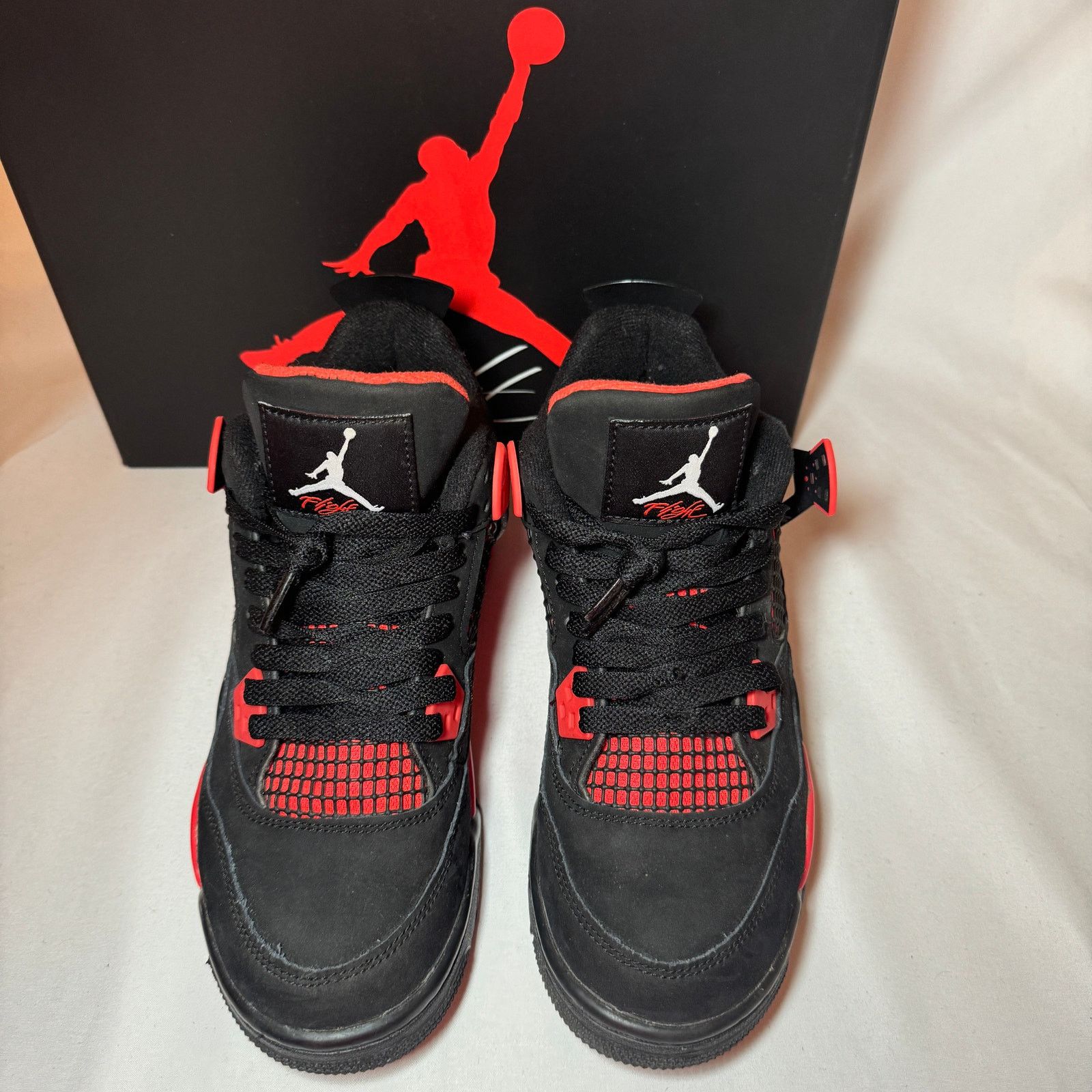 Jordan Brand × Nike Size 5.5 Nike Air Jordan 4 Retro GS Red Thunder Men's Shoes Size US 5.5 / EU 38 - 4 Thumbnail