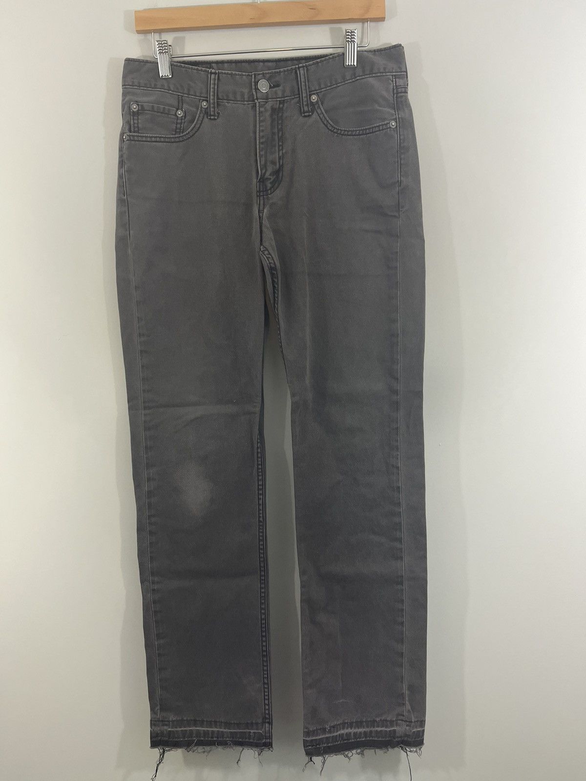 Vintage Sun Faded Perfect Released Hem Distressed Jeans Size US 34 / EU 50 - 2 Thumbnail
