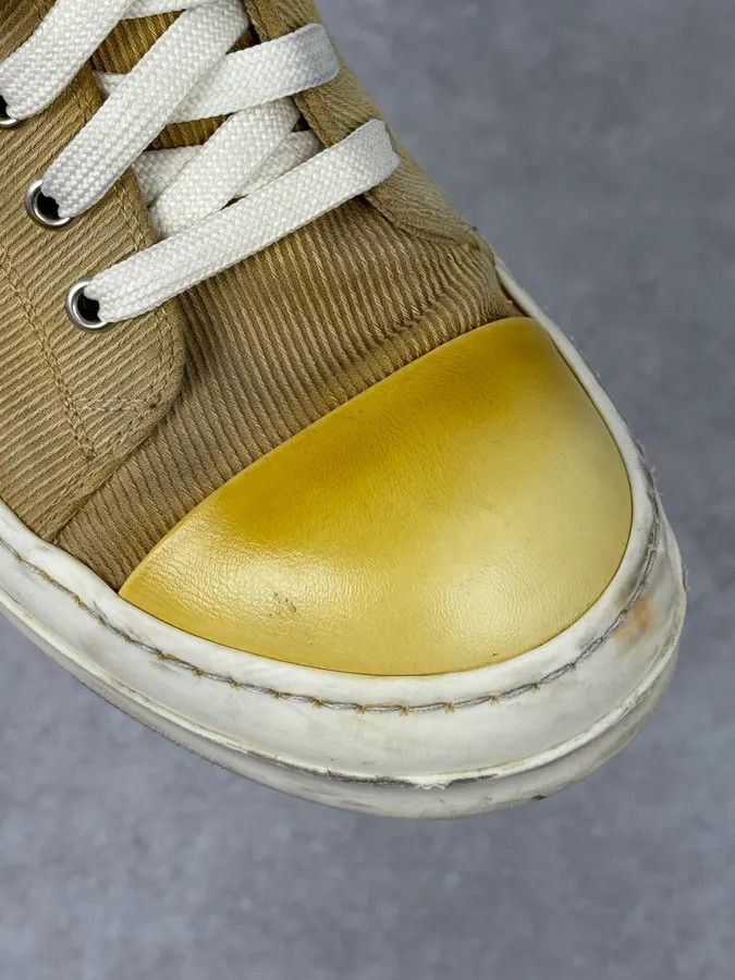 Rick Owens Rick Owens Ramones Yellow Low Corduroy Sneakers Size US 7 / EU 40 - 4 Thumbnail