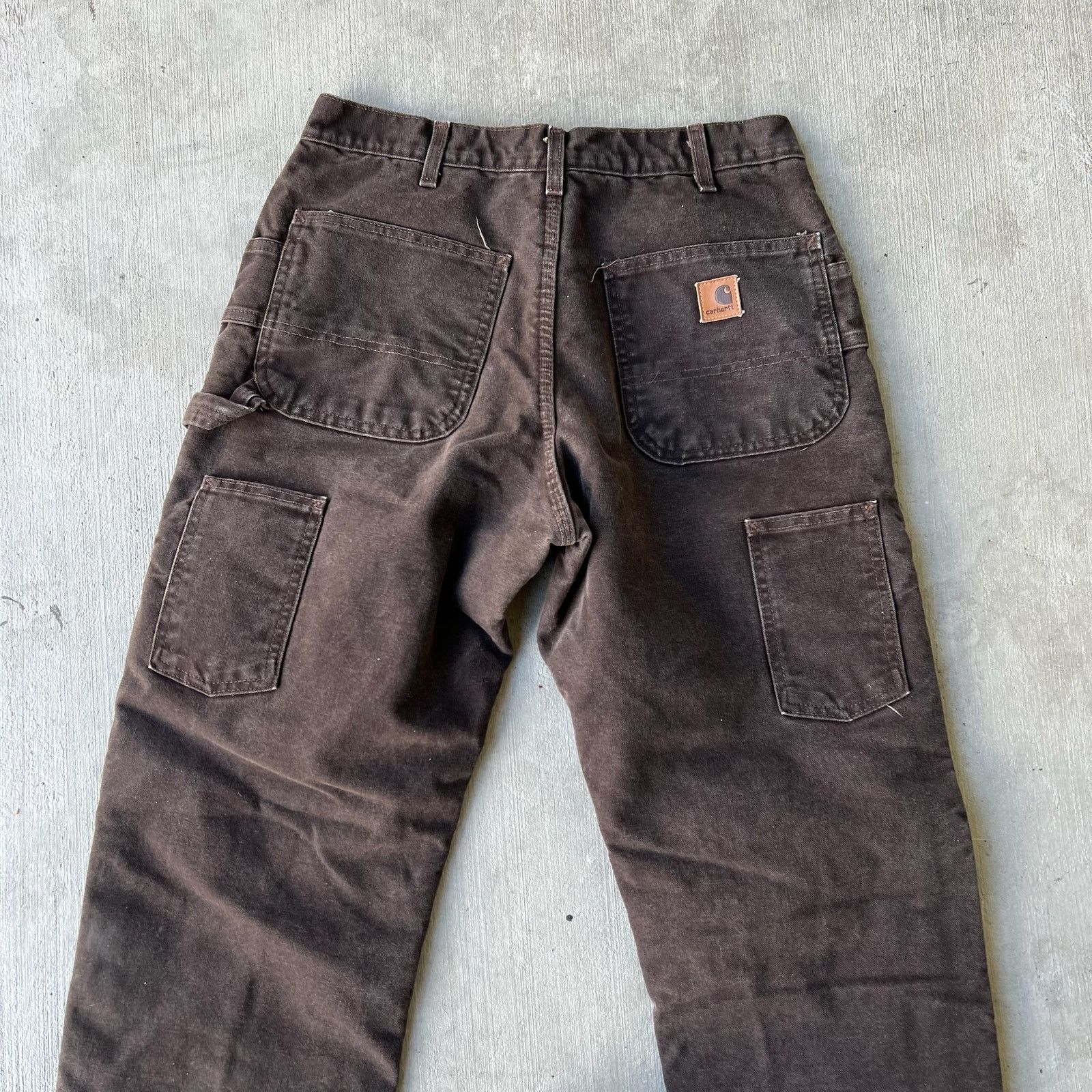 Carhartt × Vintage Carhartt brown insulated double knee work carpenter pants Size US 31 - 6 Thumbnail