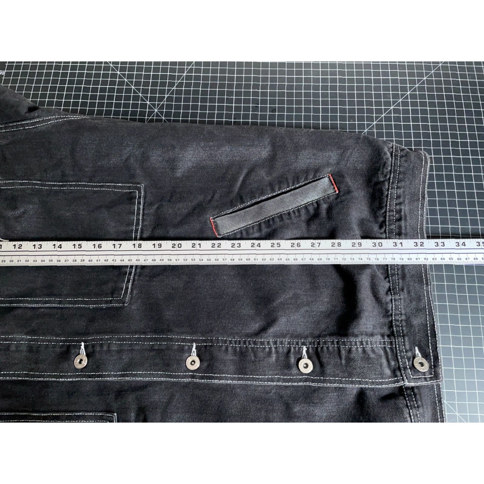 Denime VINTAGE Koman 2000 RAW Denim Jacket Jeans Black Gray 3XL Mens Denim Jacket Hip Hop 90s Streetwear Size US 39 - 6 Thumbnail