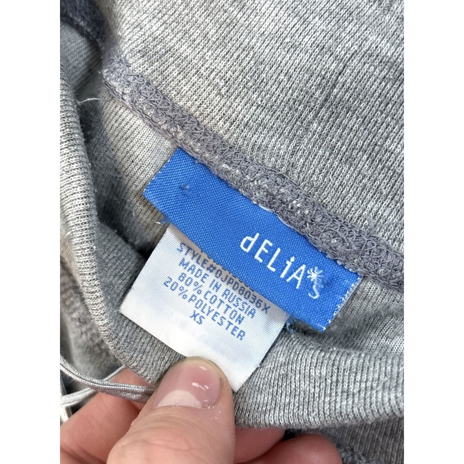 Velvet Delias Pants Womens XS Gray Velvet Wide-Leg Bell Bottom 90s Comfort Easy Care Regular Womens Size 26" / US 2 / IT 38 - 6 Thumbnail