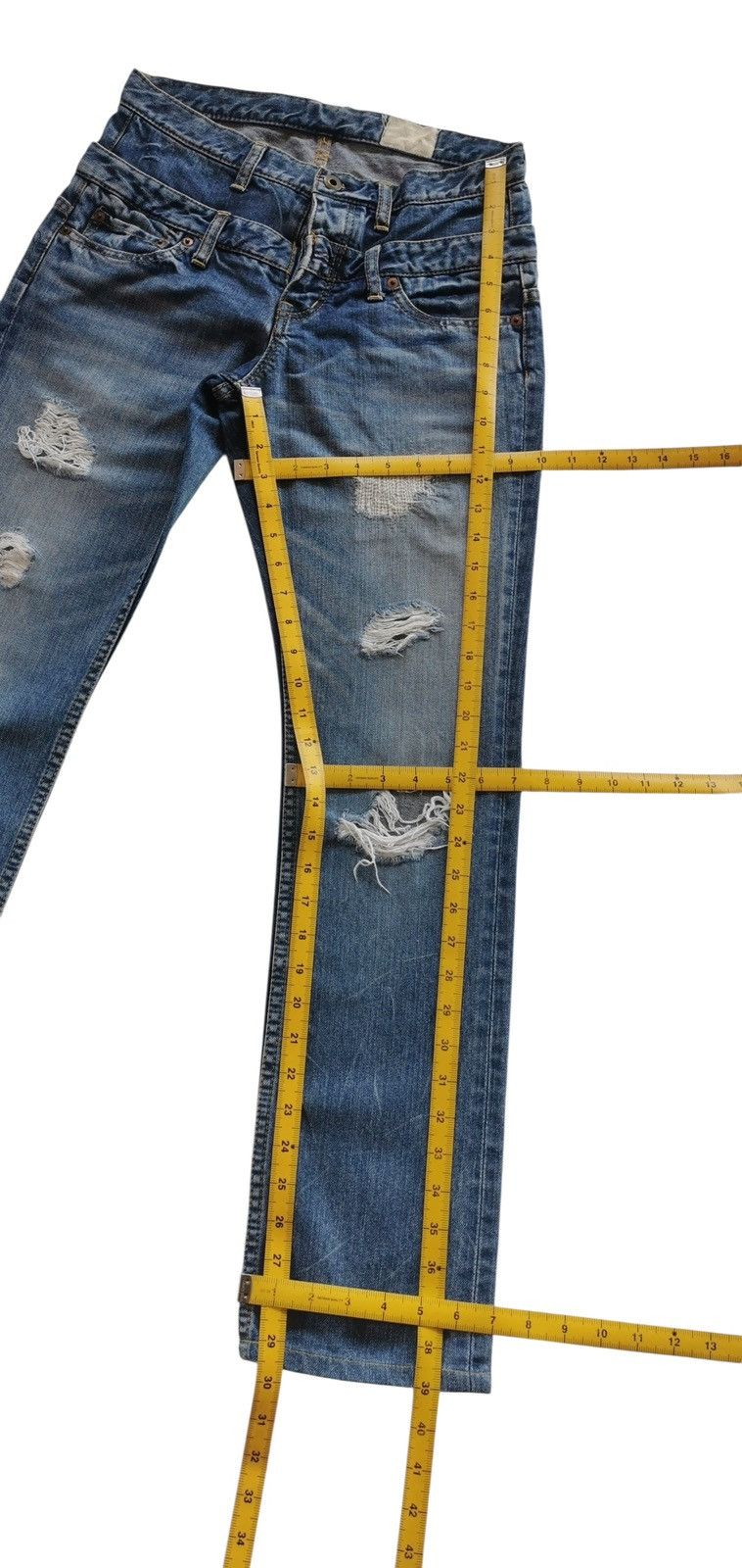 Japanese Brand Antgauge Double Waisted Distressed Jeans Style Kapital Size US 28 / EU 44 - 9 Thumbnail