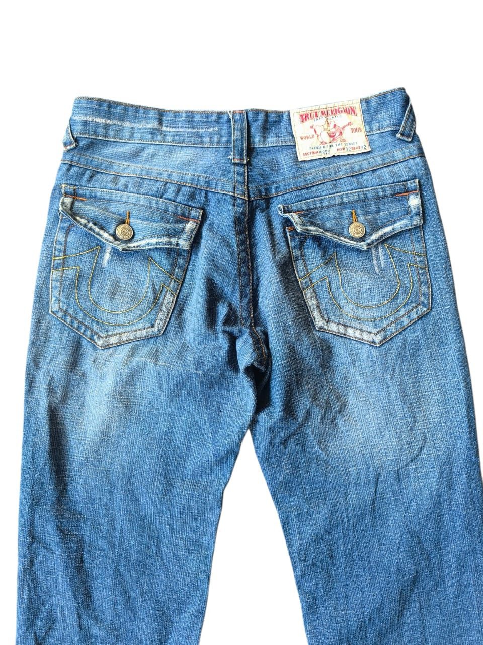 True Religion True Religion Flared Distressed Denim Size US 33 - 5 Thumbnail