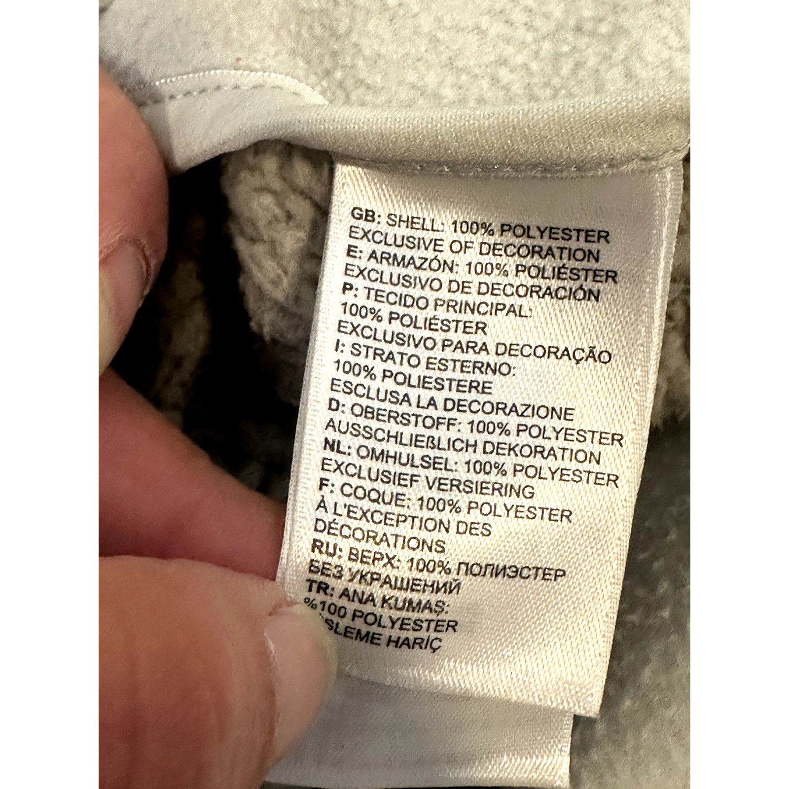 The North Face The North Face Womens Tundra 200 1/2Zip Sherpa Gray White S Size S / US 4 / IT 40 - 10 Thumbnail