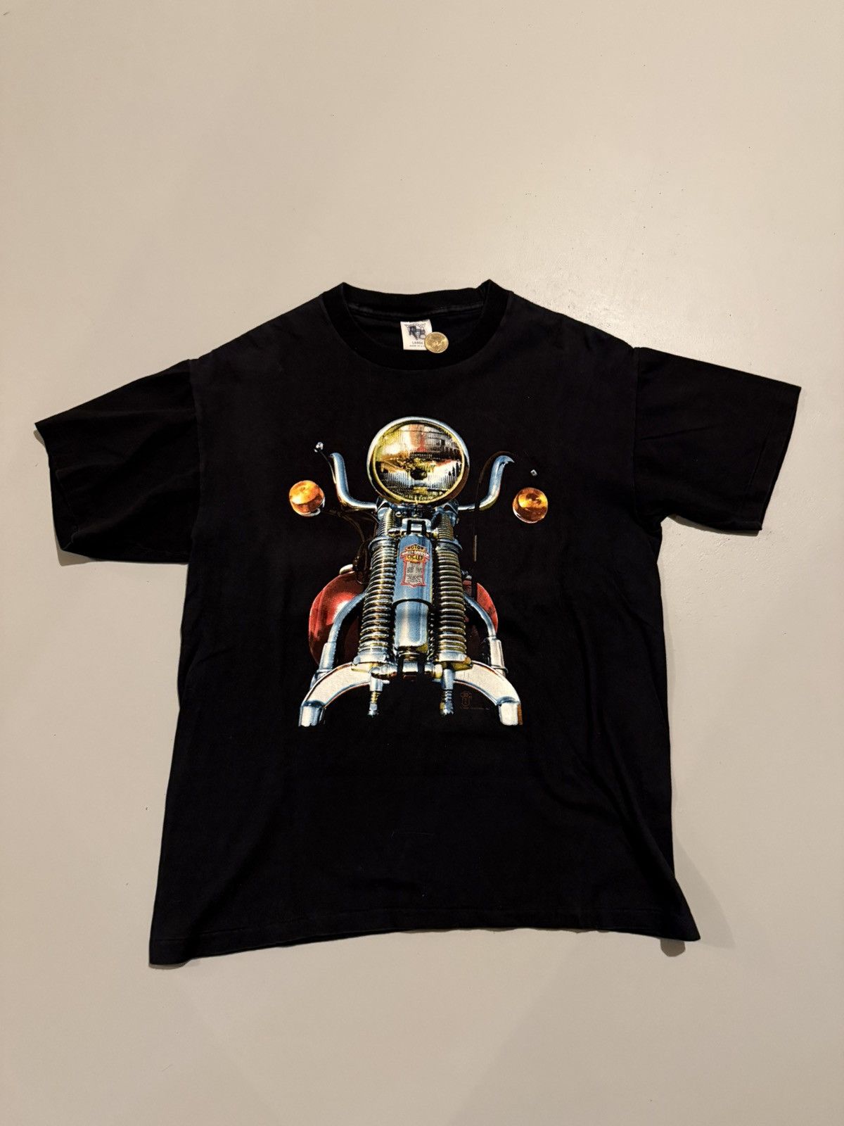 Harley Davidson Vintage 80s GRAIL Harley Davidson Springer Single Stitch Tee Size US L / EU 52-54 / 3 - 1 Thumbnail