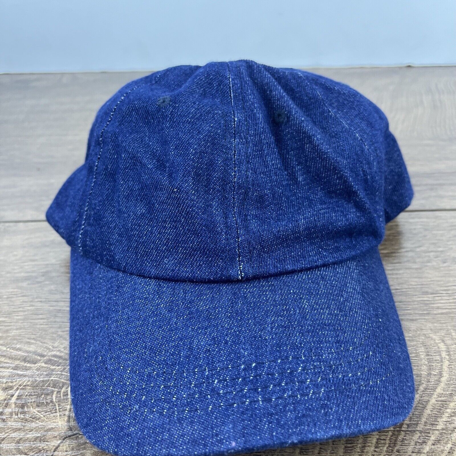 Other Blue Jean Hat Blue Cap Adjustable Blue Adult Size Hat Size ONE SIZE - 5 Thumbnail