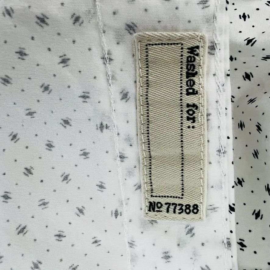 J.Crew JCrew Mens XL White Micro Print Short Sleeve Button Up Cotto Size US XL / EU 56 / 4 - 6 Thumbnail