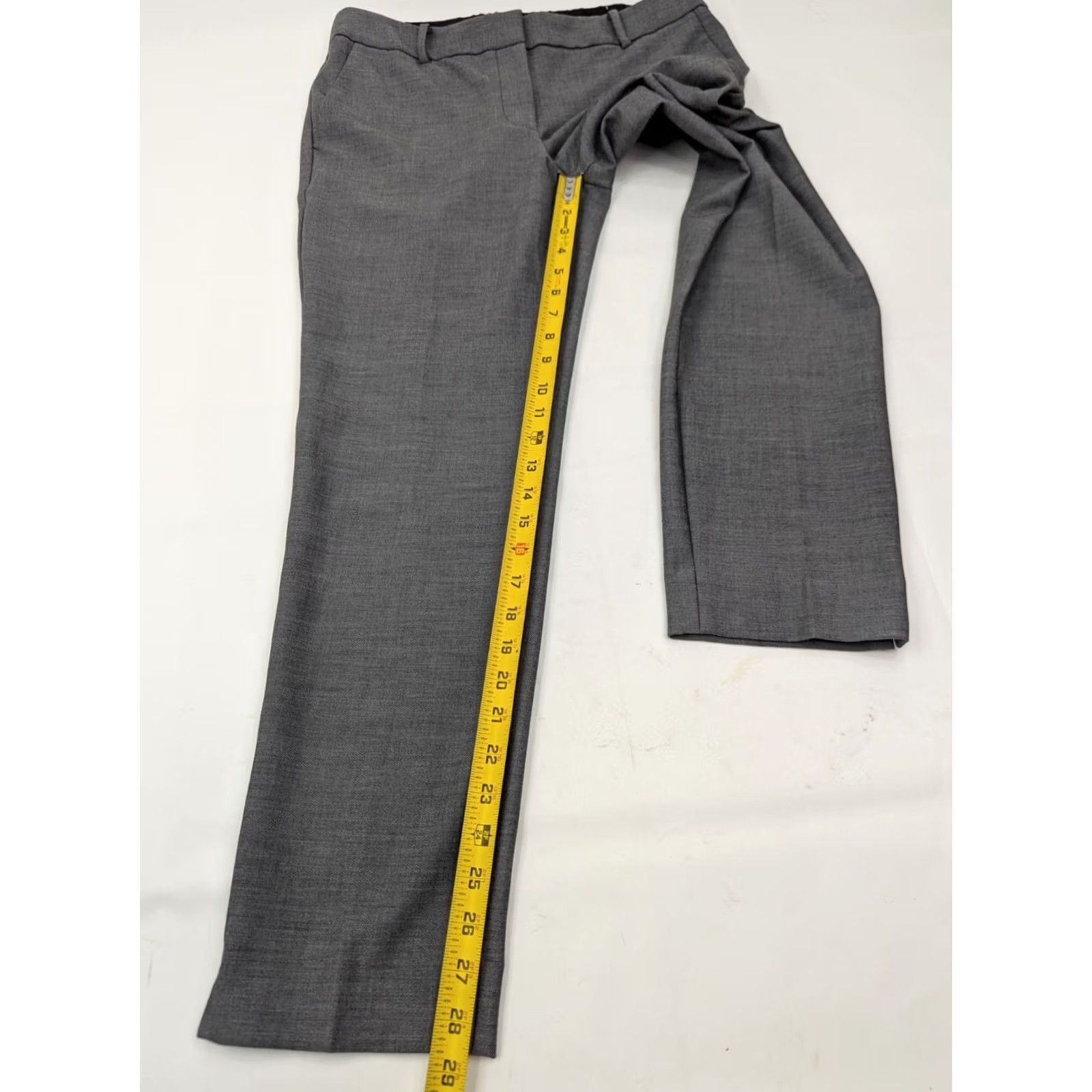 Talbots Talbots Heritage Jeans, Women 10 - 33x28.5, Gray Ankle Slim Cotton Elastane Denim Slacks EUC Size 32" / US 10 / IT 46 - 3 Thumbnail
