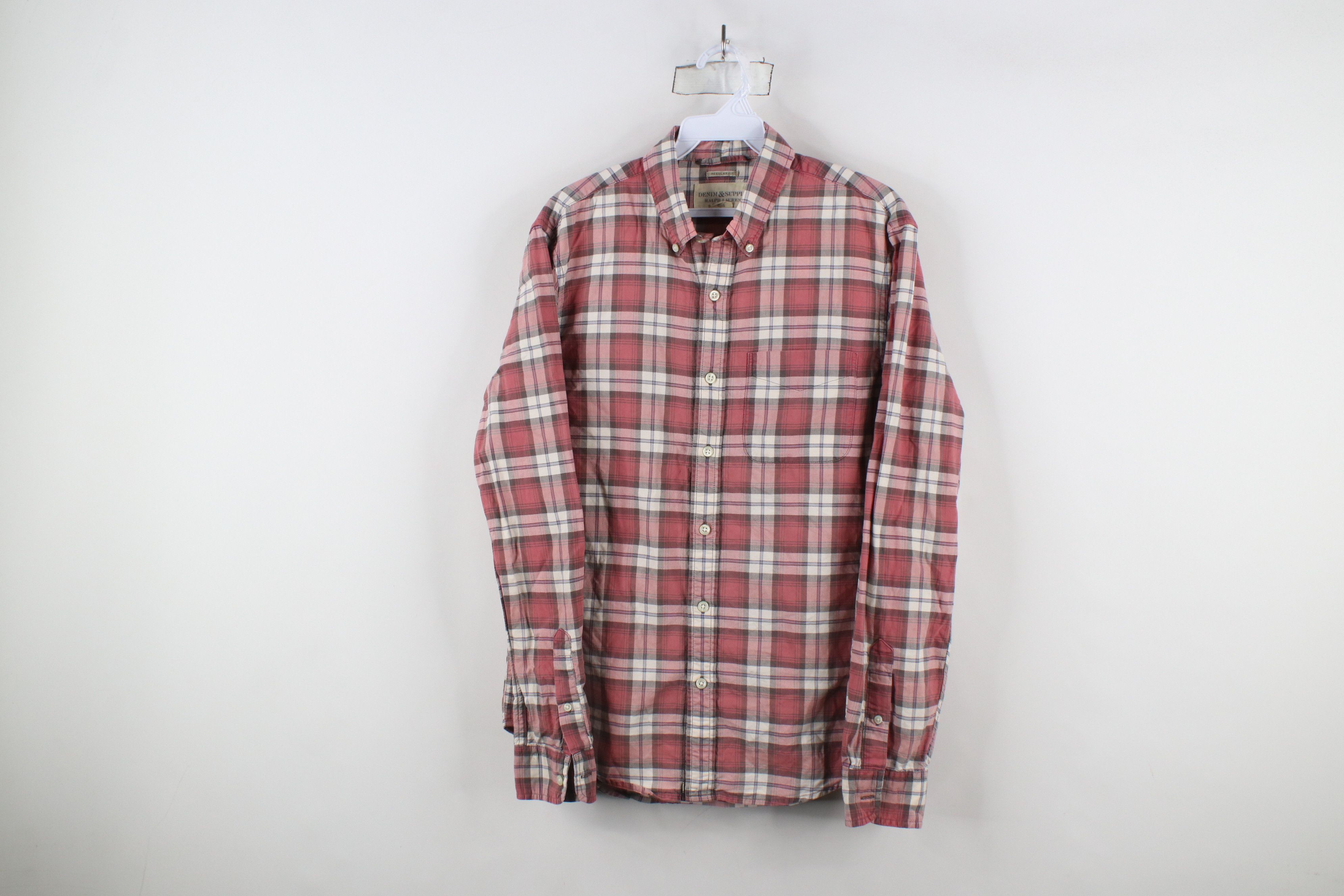 Polo Ralph Lauren × Vintage Vintage Ralph Lauren Denim Supply Collared Button Down Shirt Size US S / EU 44-46 / 1 - 1 Thumbnail