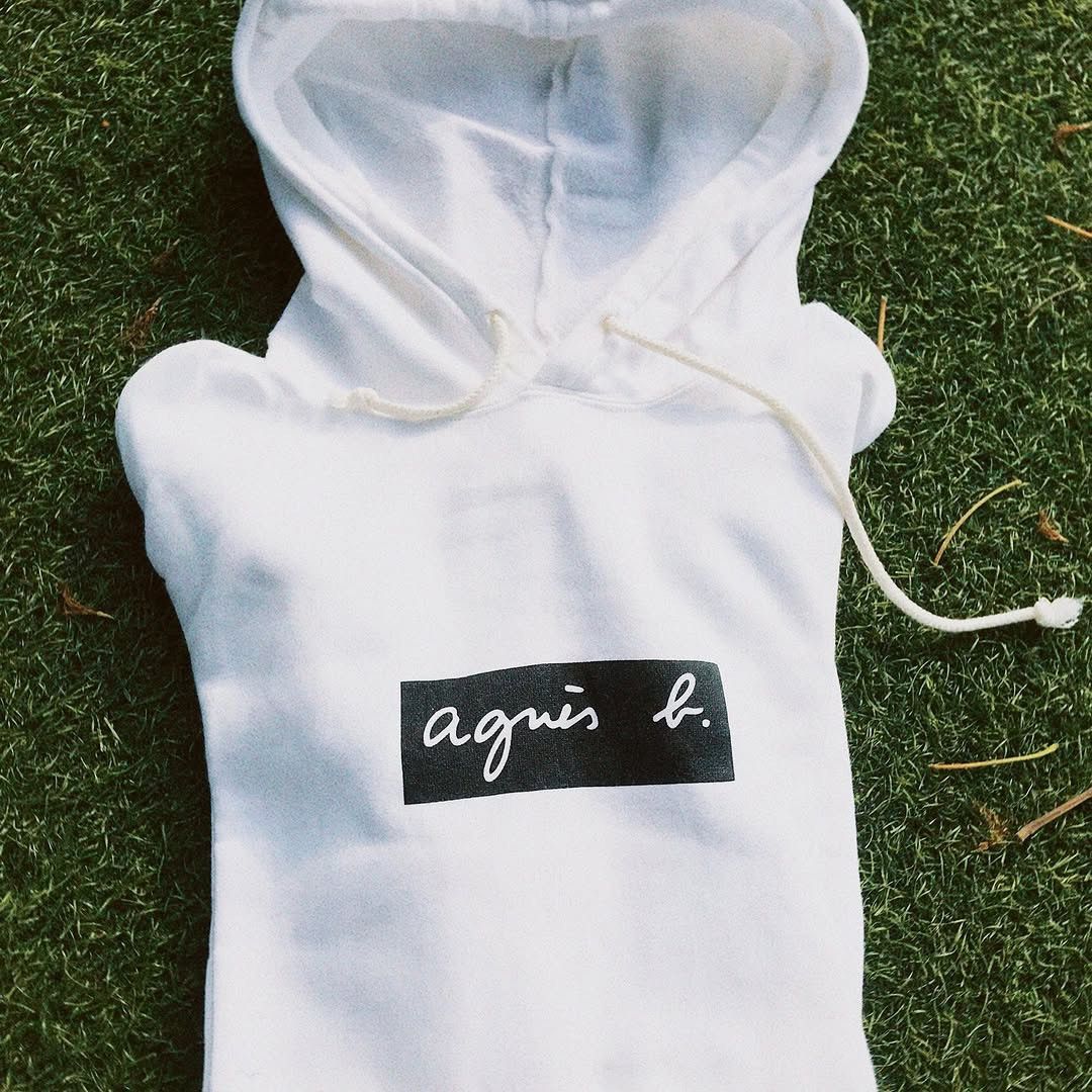 ADAM ET ROPE × Japanese Brand × agnes b. Vintage Agnes B Homme x adam et rope White Hoodie Jacket box Size US M / EU 48-50 / 2 - 2 Thumbnail