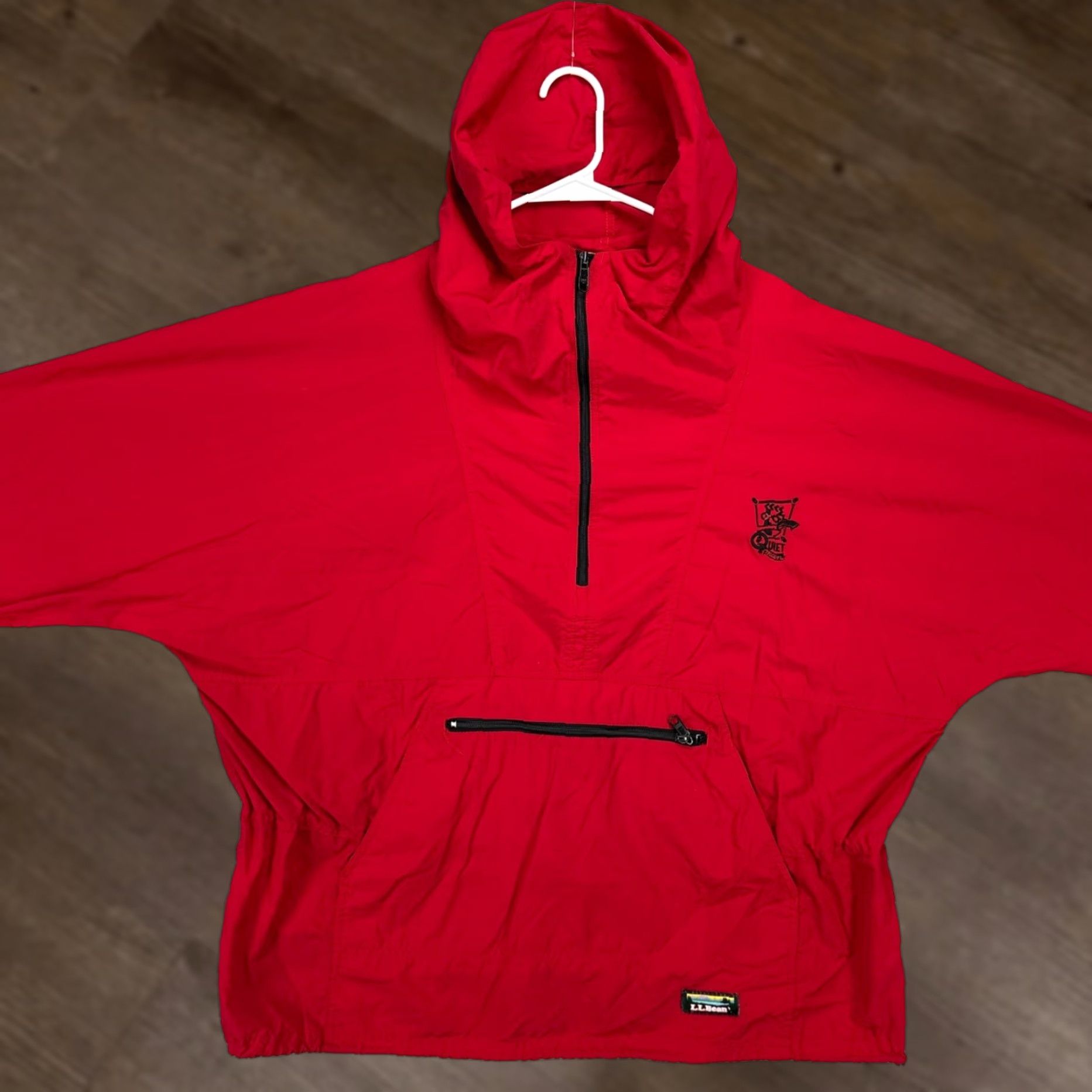 Vintage VINTAGE L.L. Bean Womens Hoodie Jacket 2XL Red Nylon Windbreaker Hiking Jackets Women 2XL Windbreaker Zip Sweatshirt Size XXL / US 16-18 / IT 52-54 - 1 Thumbnail