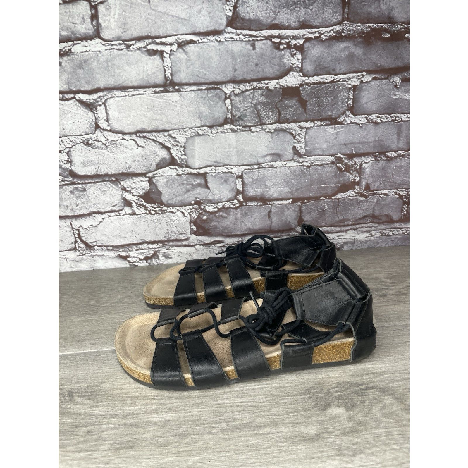 Loeffler Randall Loeffler Randall Black Leather Pascal Gladiator Strappy Sand Size US 7.5 / IT 37.5 - 1 Thumbnail