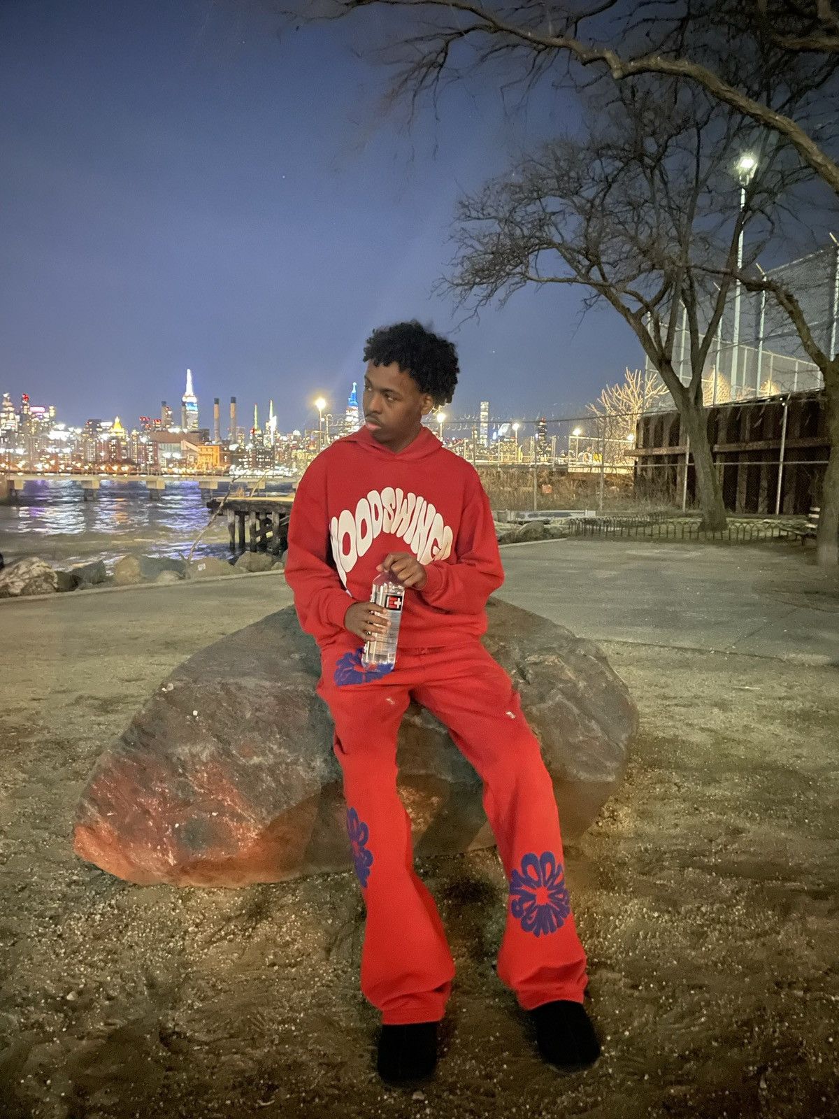 Jerome Jhamal Mood Swings Red Stack Sweatpants Size US 32 / EU 48 - 4 Thumbnail
