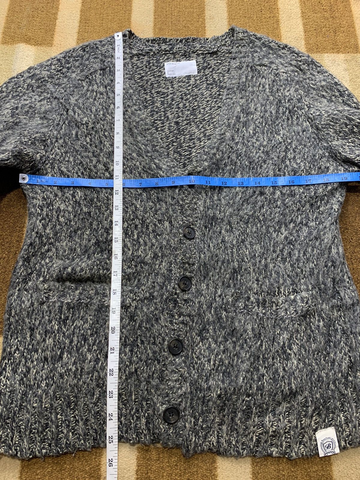 Issey Miyake × Japanese Brand Japanese Inherit Wool cardigan Kurt Cobain Grunge style Size US M / EU 48-50 / 2 - 8 Thumbnail