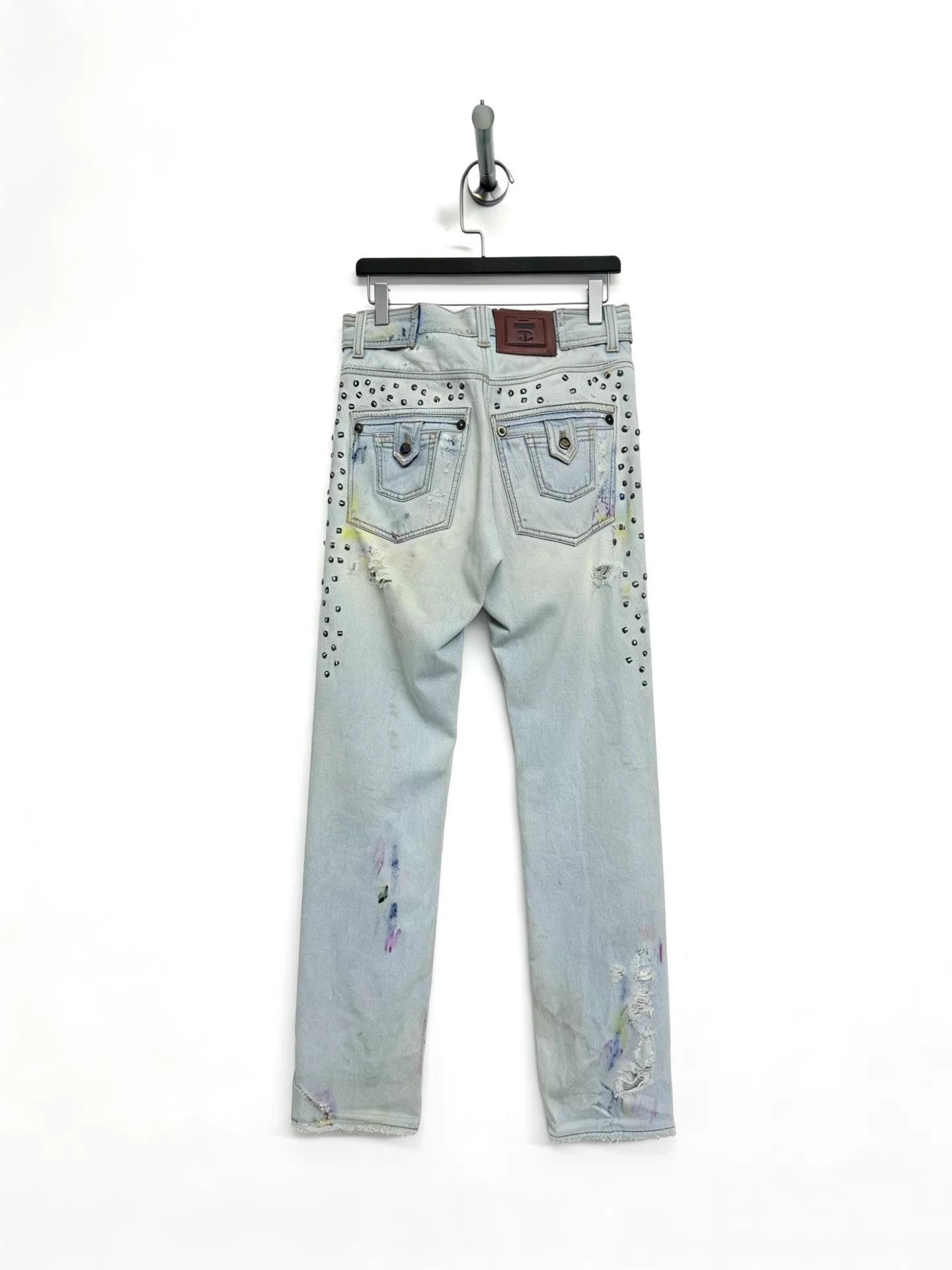 Just Cavalli Just Cavalli Vintage Splash-Dyed Distressed Jeans 50 Size US 34 / EU 50 - 2 Thumbnail