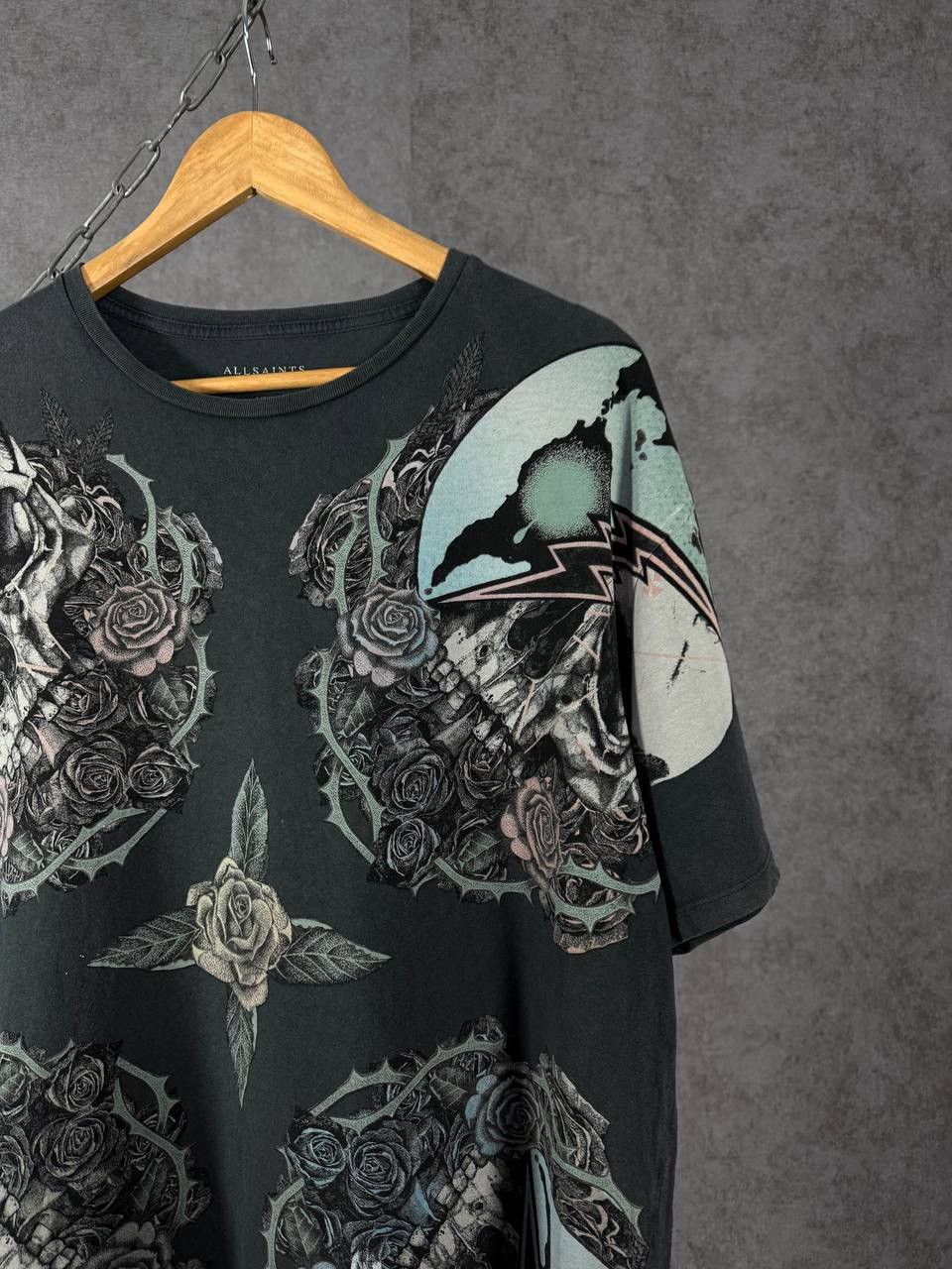 Allsaints Allsaints designer art crazy skulls oversized tee Size US L / EU 52-54 / 3 - 2 Thumbnail