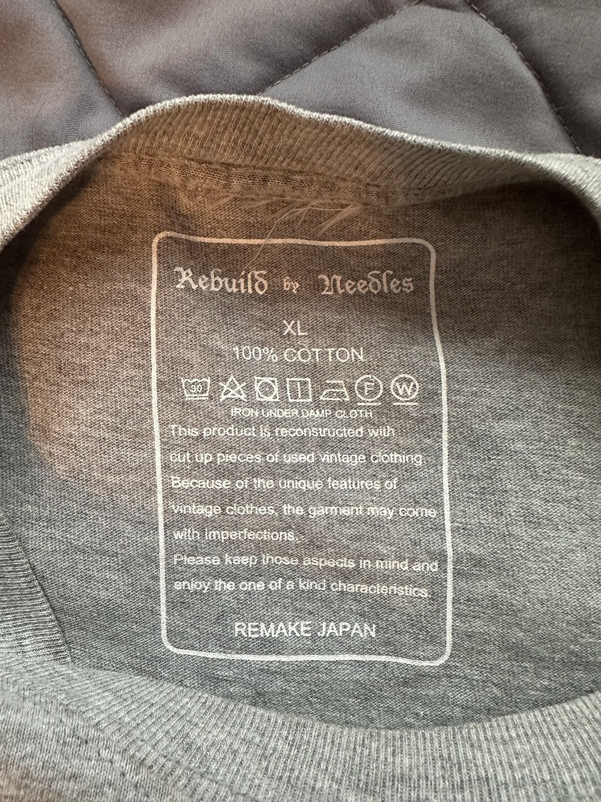 Japanese Brand × Needles Needles Rebuild College T Shirt Size US XL / EU 56 / 4 - 3 Thumbnail