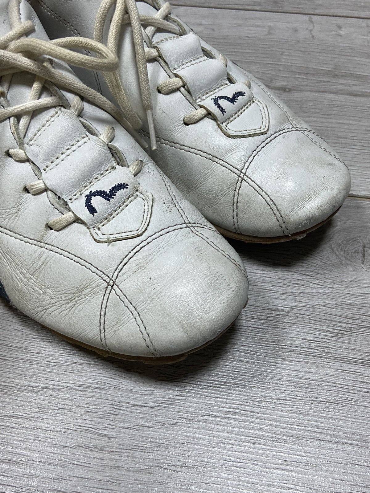 Evisu big seagull leather Low Top Sneakers monogram, image size:1200x1600