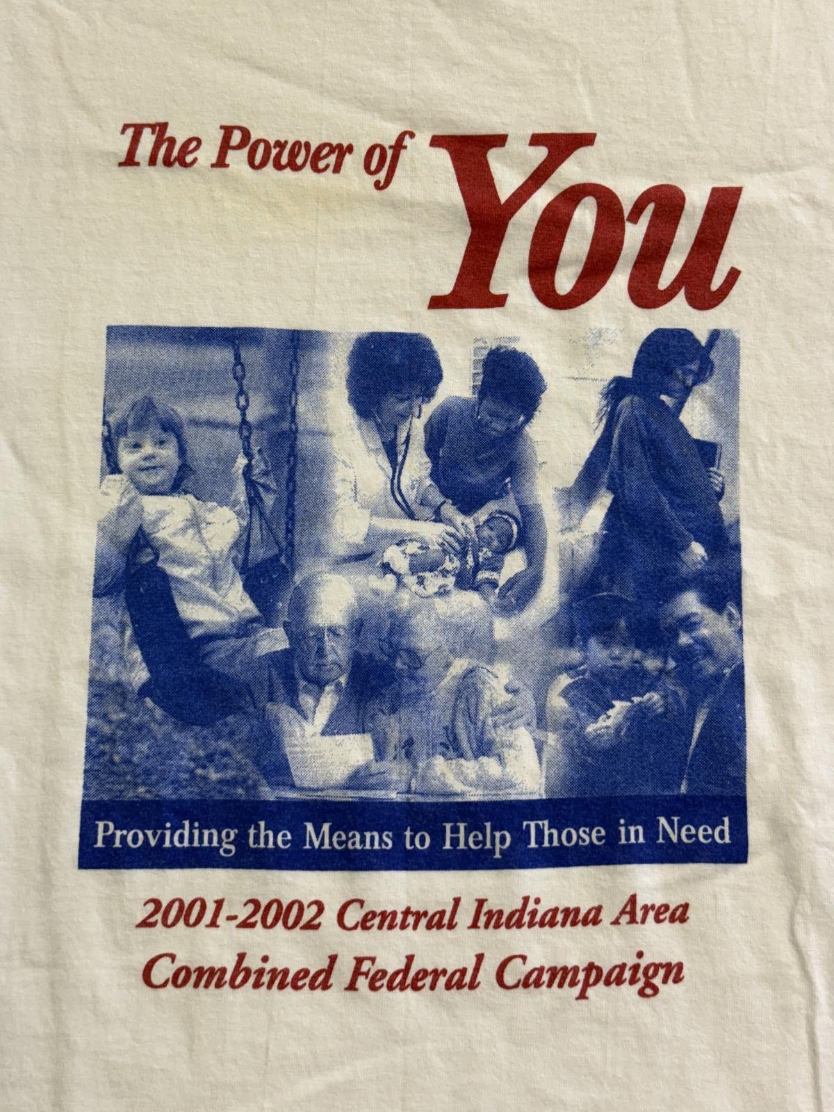 All Sport Vintage The Power of You T-shirt 2001-02 Federal Campaign XL Size US XL / EU 56 / 4 - 3 Thumbnail
