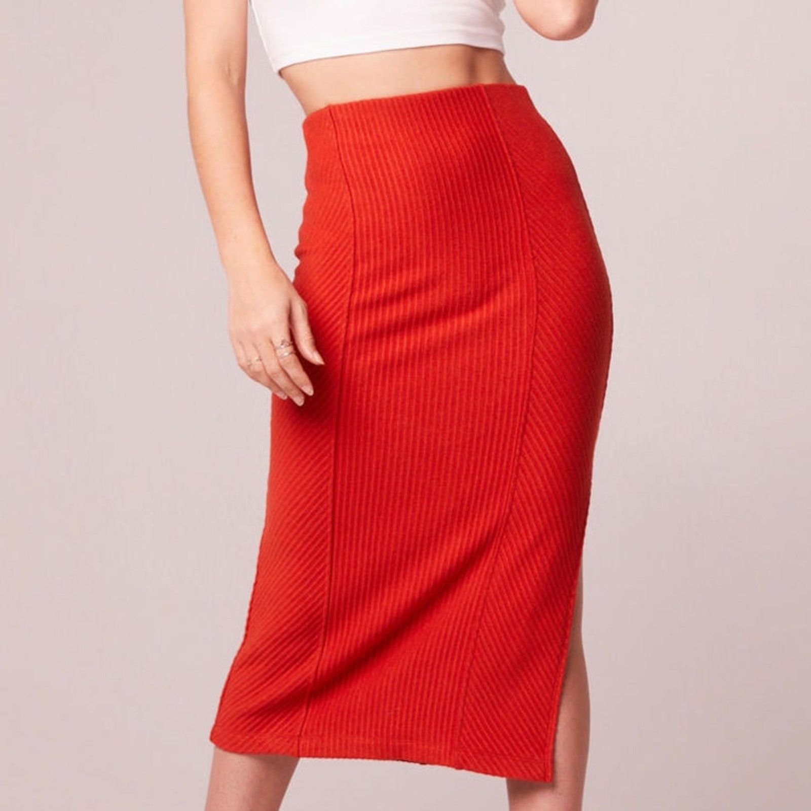 Other NWT Band of the Free Renee Bodycon Ribbed Pencil Skirt Sz. M Size 29" - 2 Thumbnail