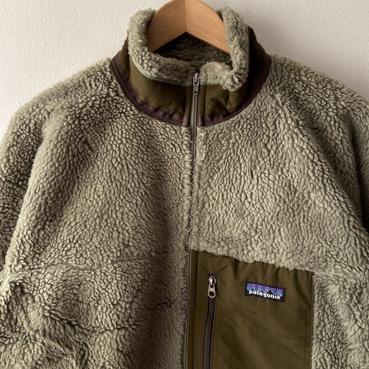 Patagonia 2004 Patagonia Retro-X Deep Pile Fleece Jacket in Moss Green Size US L / EU 52-54 / 3 - 2 Thumbnail
