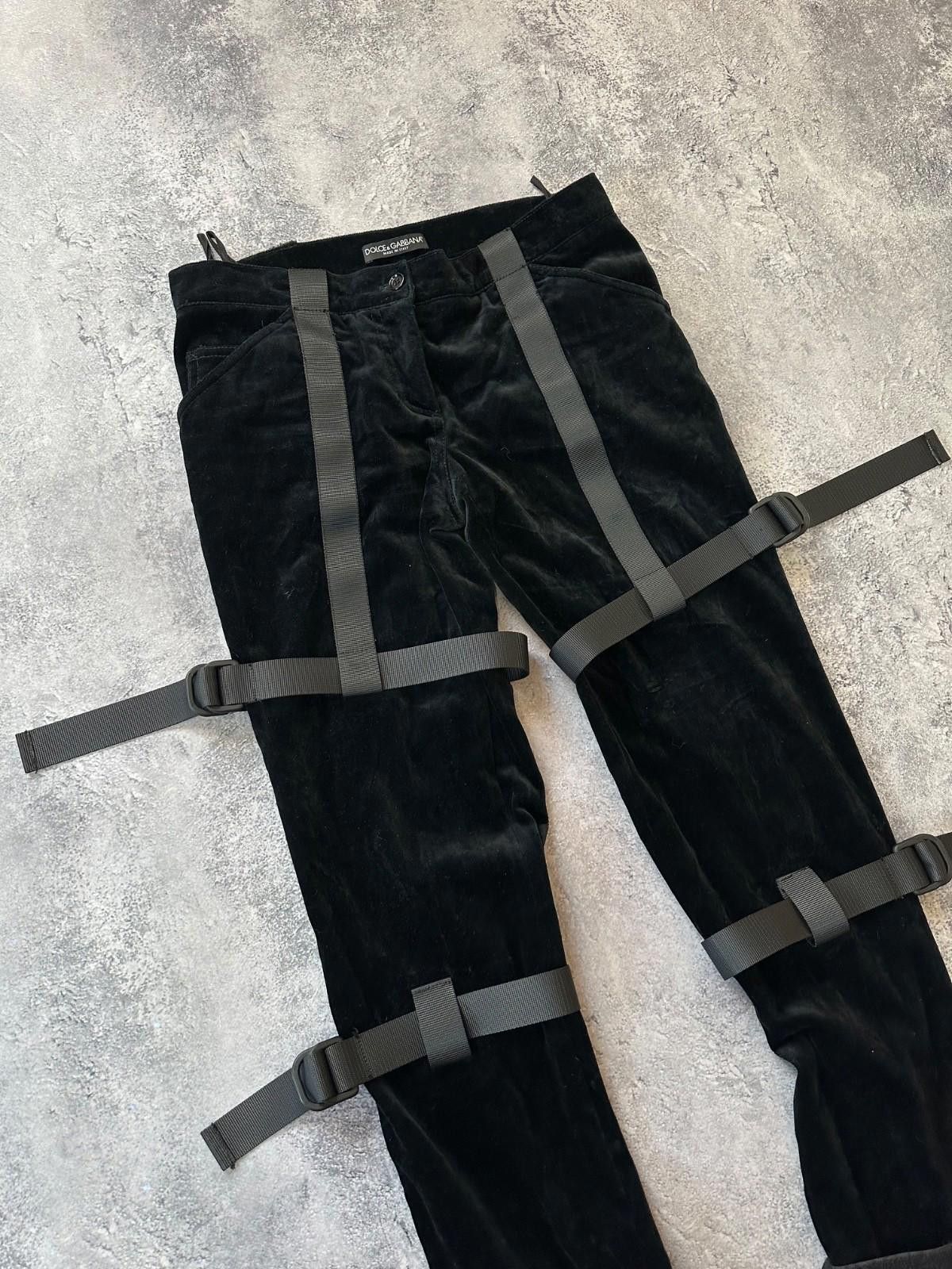 Dolce & Gabbana DOLCE & GABBANA F/W 2003 Velvet Pant Sz 40 Size 27" / US 4 / IT 40 - 3 Thumbnail
