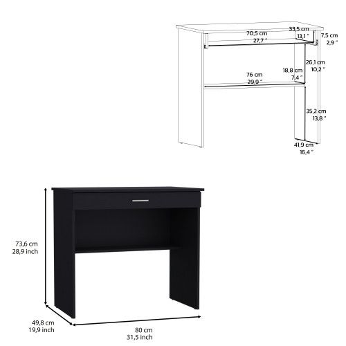 Designer × Homemade Montana Storage Desk, Spacious Stylish with Drawer and Shelf Size US L / EU 52-54 / 3 - 2 Thumbnail