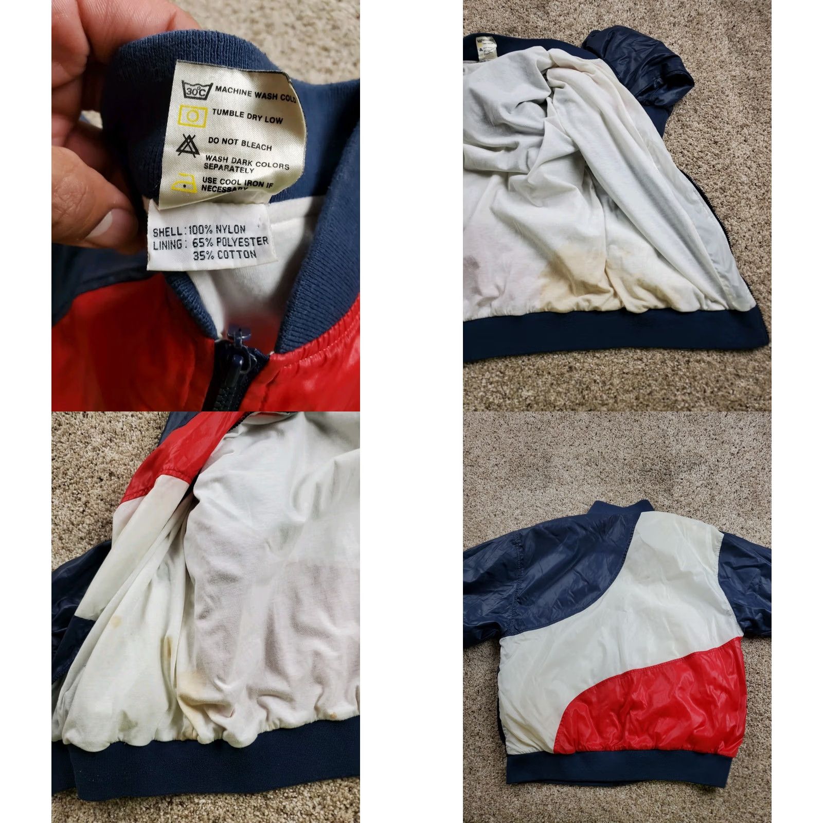Prince VINTAGE Prince Tennis Windbreaker Jacket L Mens Blue Full Zip Nylon 90s Sports Geometric Logo Embroidered Short Coat Spring Fall Winter Size US L / EU 52-54 / 3 - 8 Thumbnail