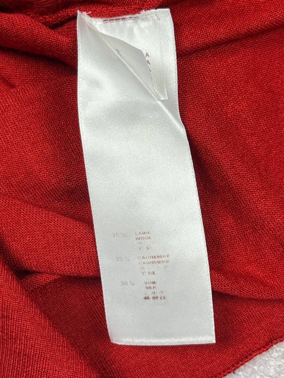 Louis Vuitton Louis Vuitton Red Wool Cashmere Silk Sweater Knit Buttons Size S / US 4 / IT 40 - 6 Thumbnail