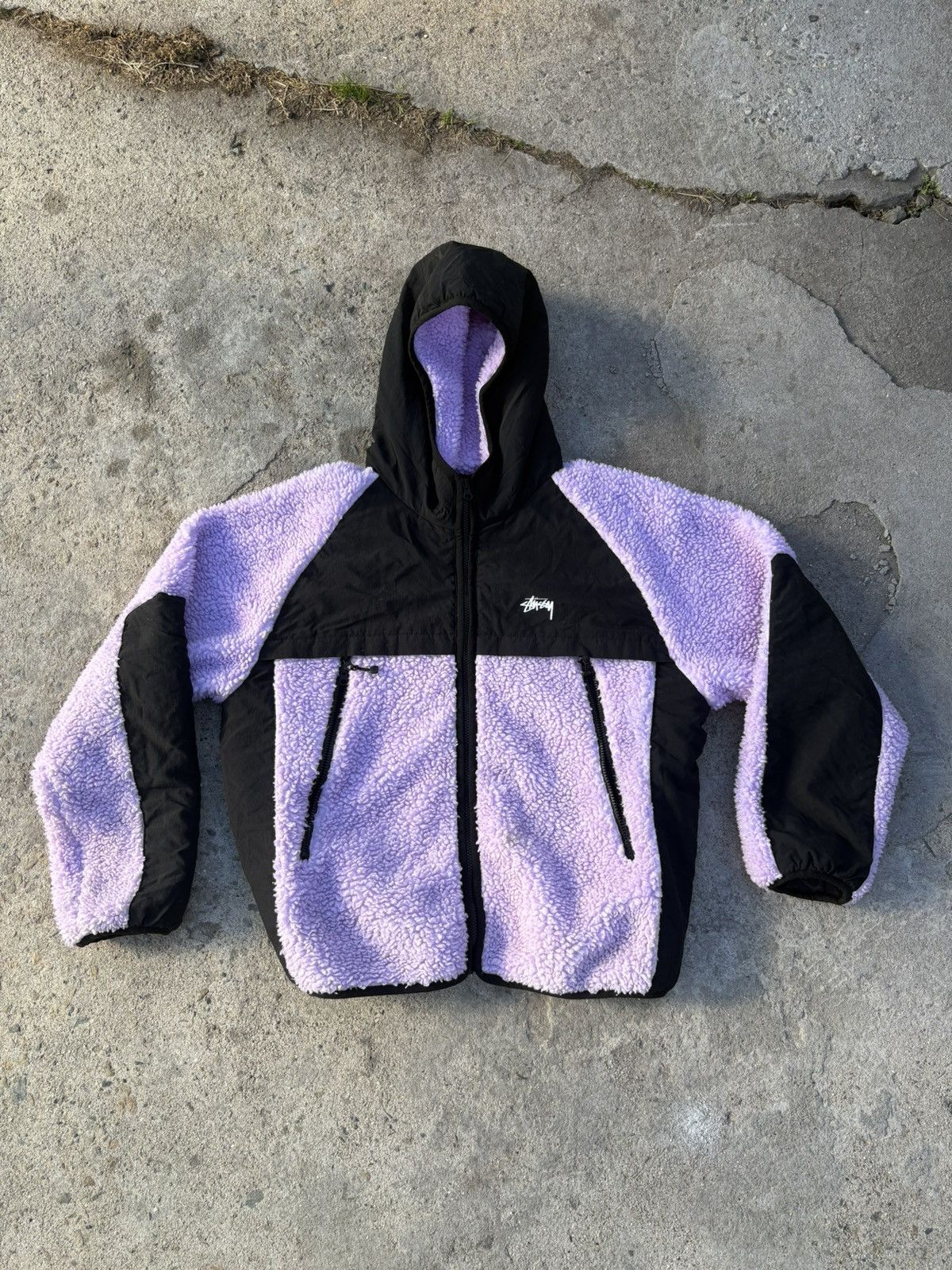 Stussy stussy - sherpa paneled hoodie jacket Size US L / EU 52-54 / 3 - 1 Thumbnail