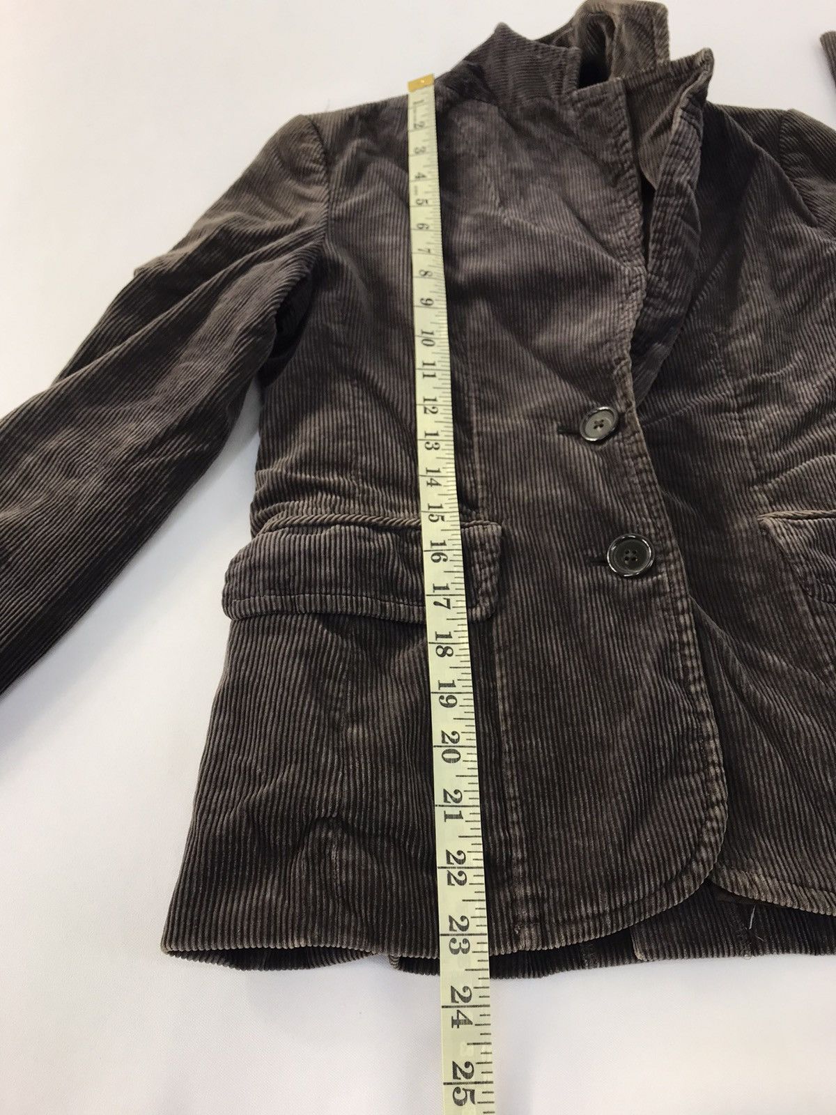 Japanese Brand Vert Dense Jacket Full Button Corduroy Design Size S / US 4 / IT 40 - 10 Thumbnail