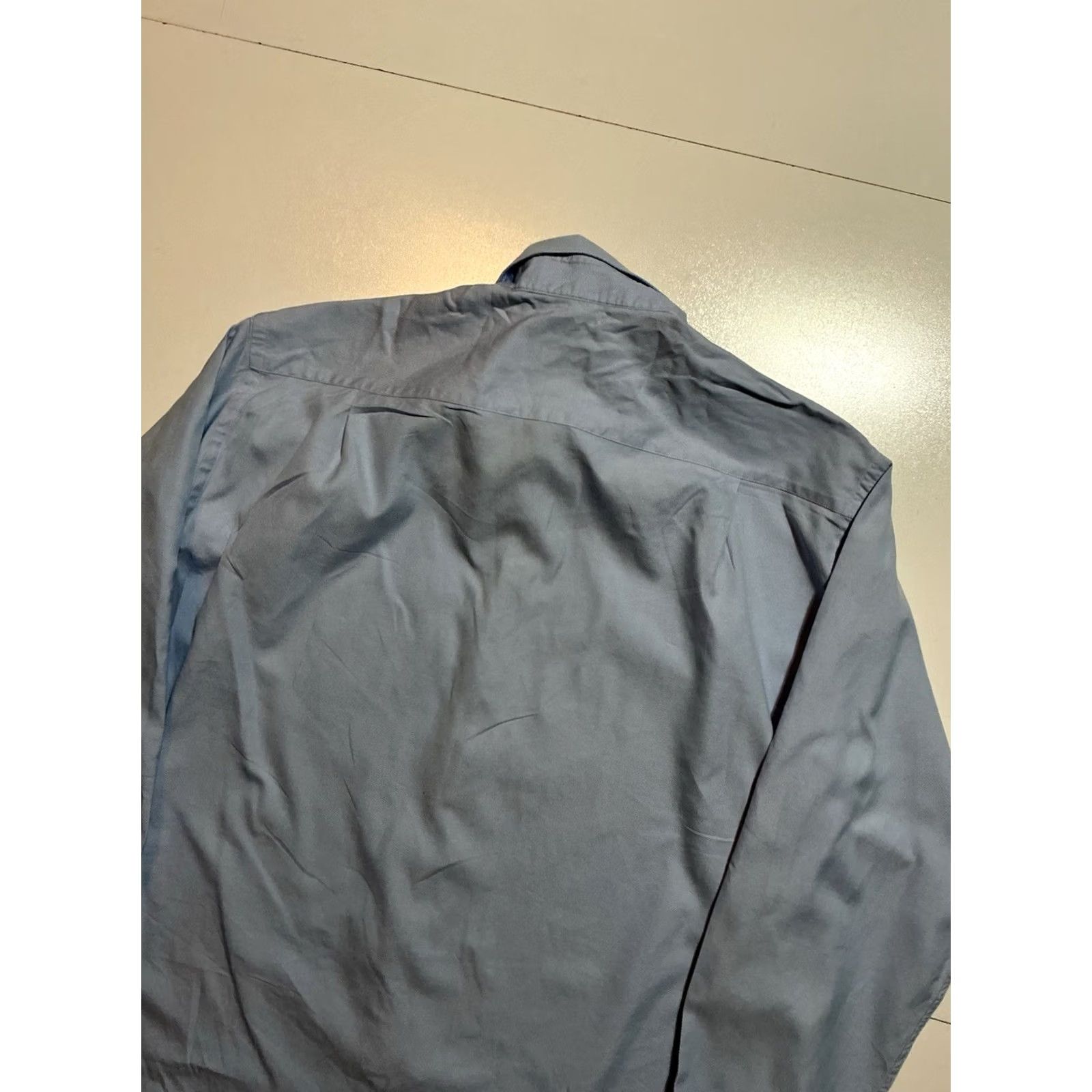 Armani Armani Collezioni Dress Shirt Blue Button Front Pocket XL Mens 16.5/42 Made In Italy Regular Size XXL Size 46R - 4 Thumbnail