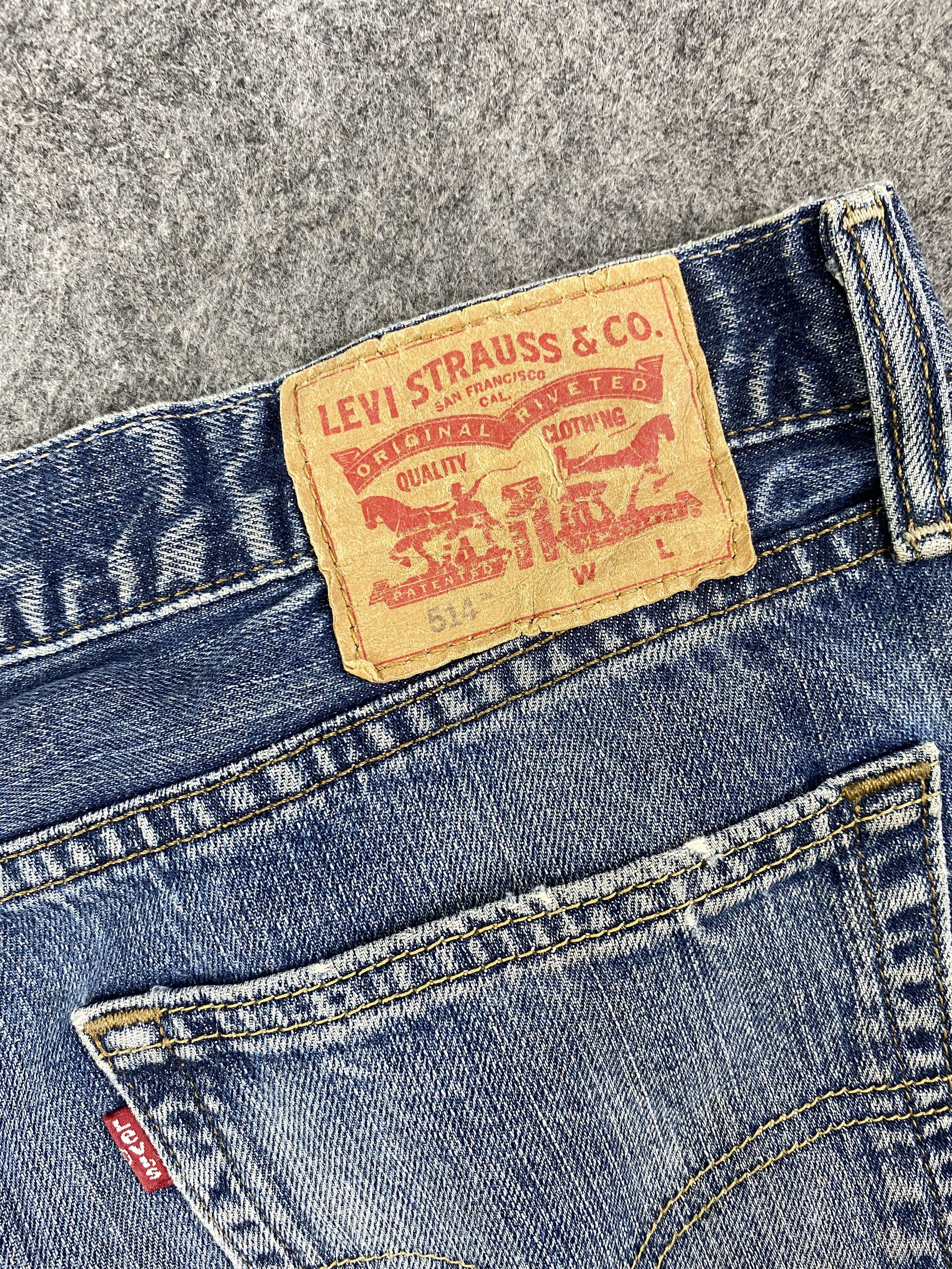 Levi's Distressed Blue Vintage Levi's 514 35x29 Denim -JN1711 Size US 35 - 11 Thumbnail