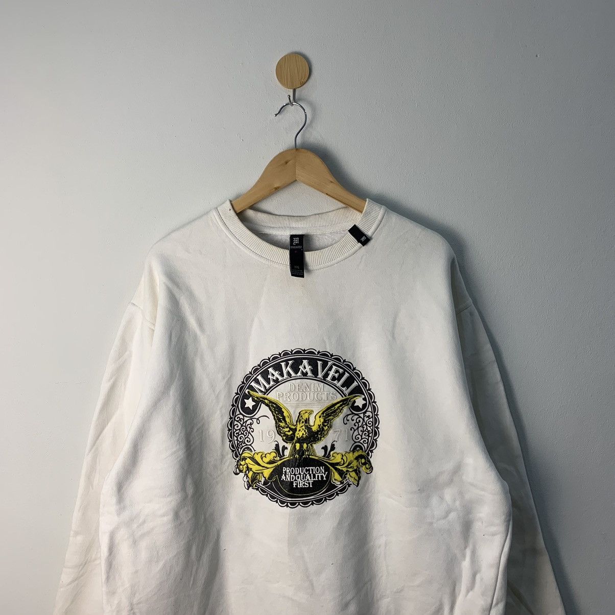 Makaveli × Rap Tees × Vintage Makaveli rare vintage 2pac Rap hoodie size XL Size US XXL / EU 58 / 5 - 7 Thumbnail