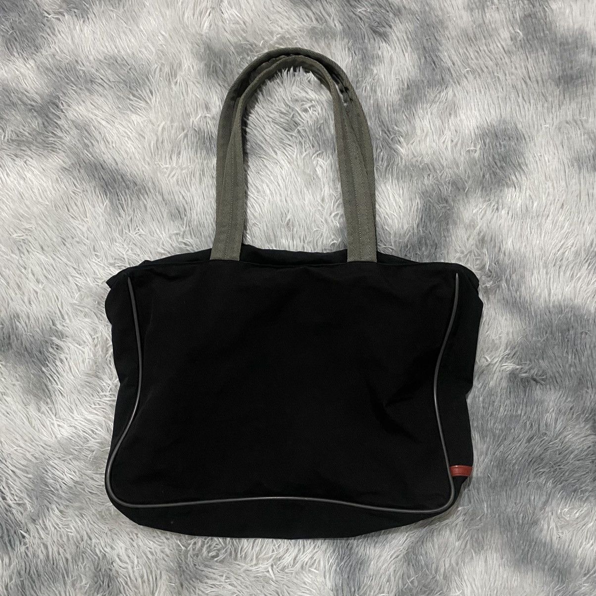 Prada × Vintage Prada - Red Tab - Square - Nylon - Sports Bag 