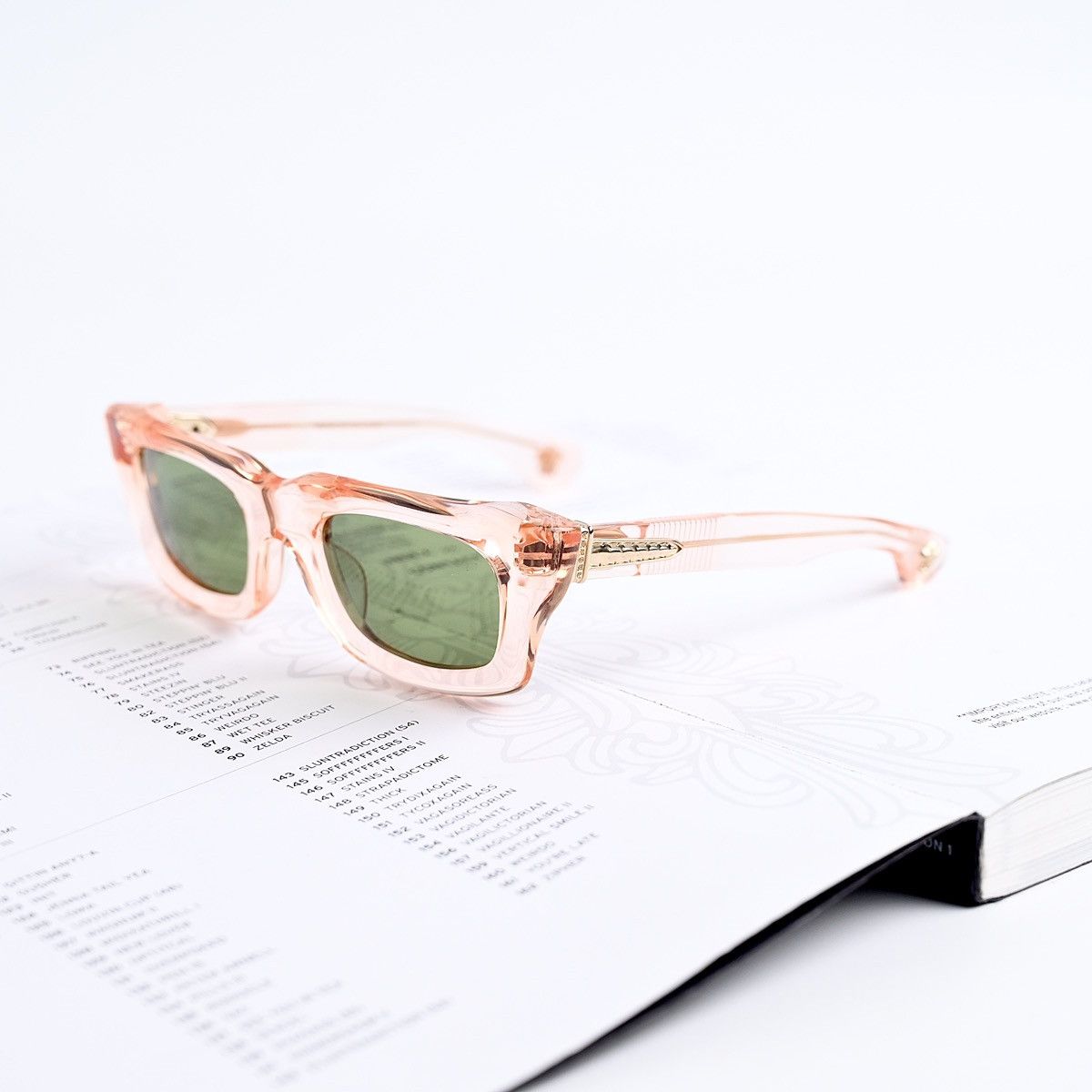 CHROME HEARTS STEEZIN PINK CRYSTAL SUNGLASSES