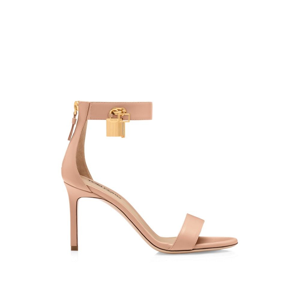 Tom Ford o1loc1c0326 W3672 Padlock Mid-heel Sandals in Pink Size US 7.5 / IT 37.5 - 1 Thumbnail