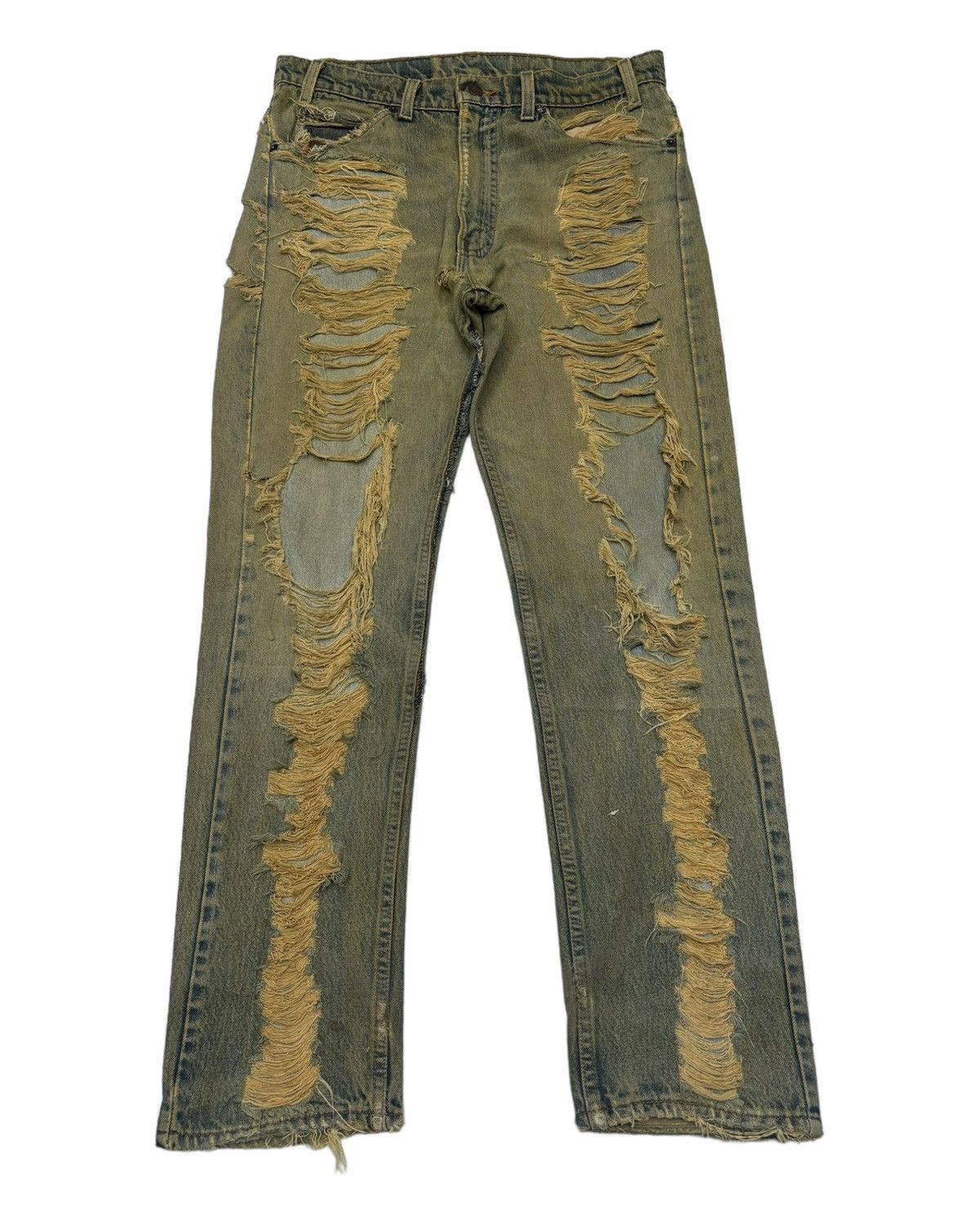 Hysteric Glamour Rare Japanese Skulls Distressed Denim Hysteric Glamour Style Size US 33 - 2 Thumbnail