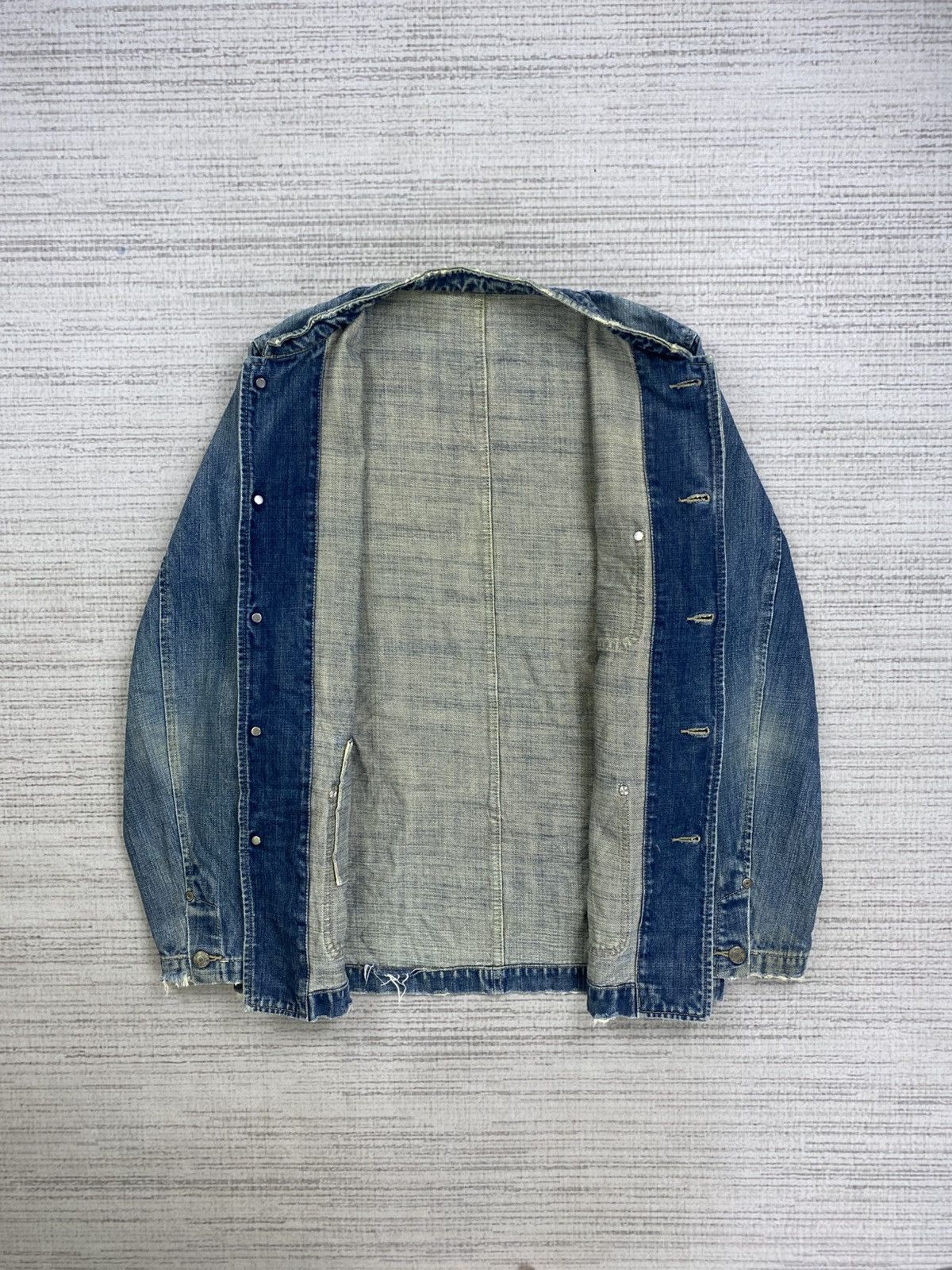 Tete Homme 🔥Vintage Tete Homme By Issey Miyake Chore Denim Jacket Size US M / EU 48-50 / 2 - 6 Thumbnail